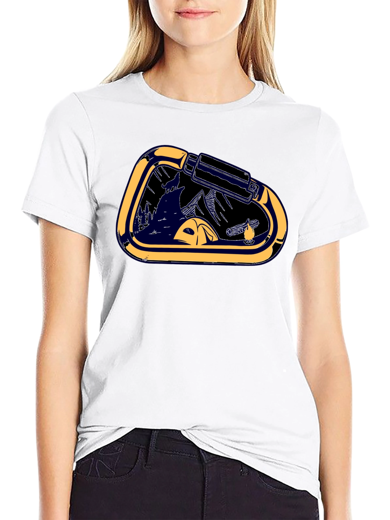 Carabiner Camping Graphic Tee