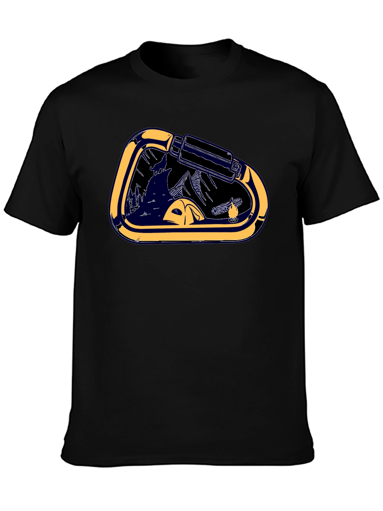 Carabiner Camping Graphic Tee