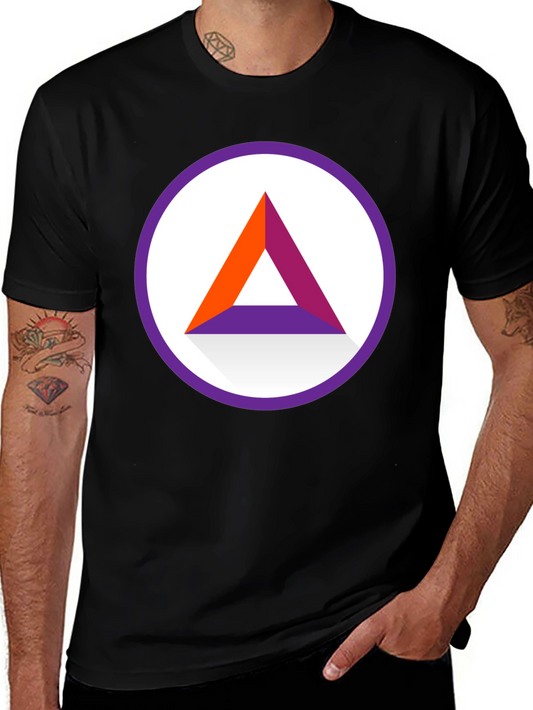 Modern Triangle Graphic Tee - Casual Comfort