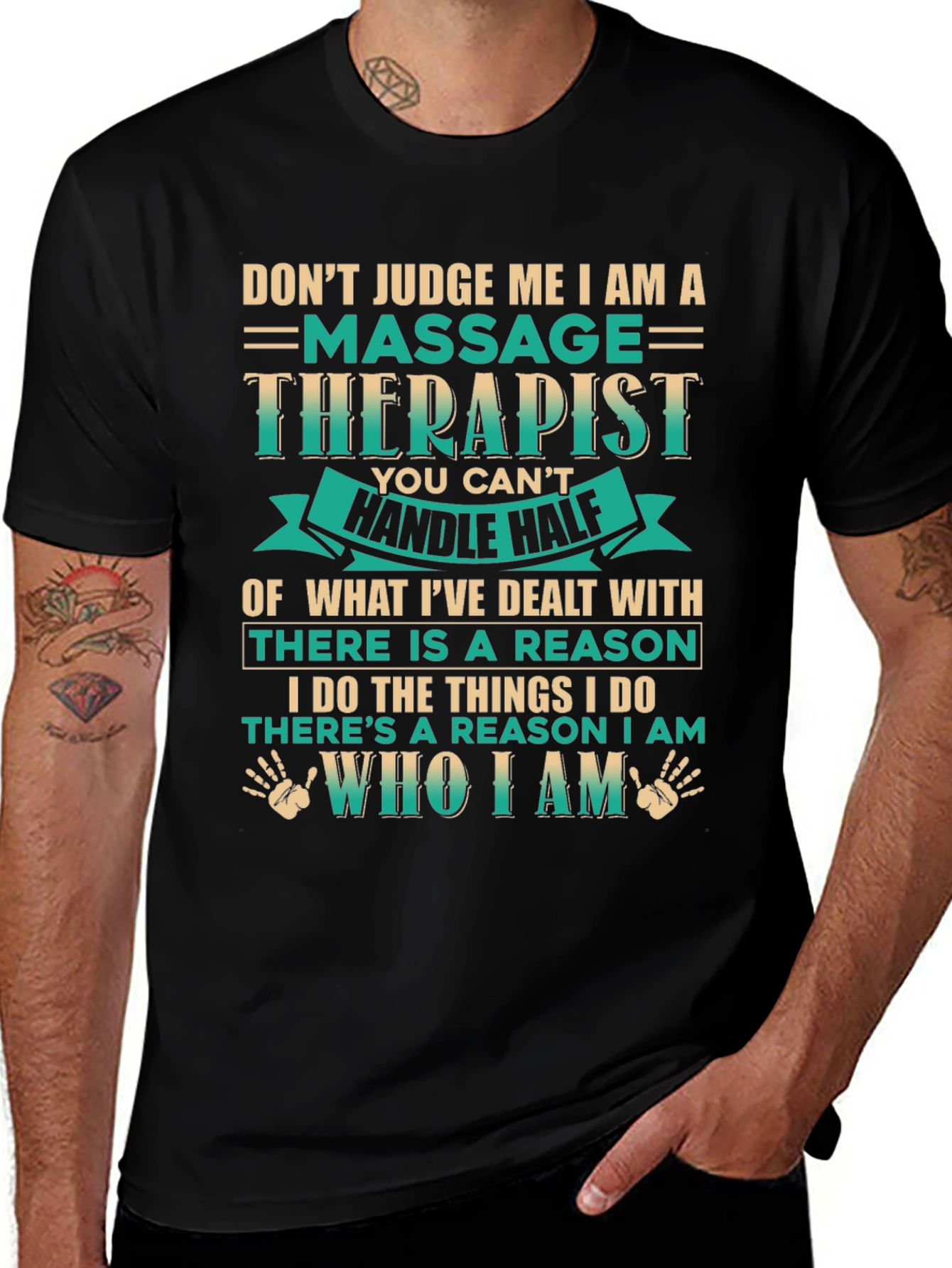 Massage Therapist Novelty Graphic Tee