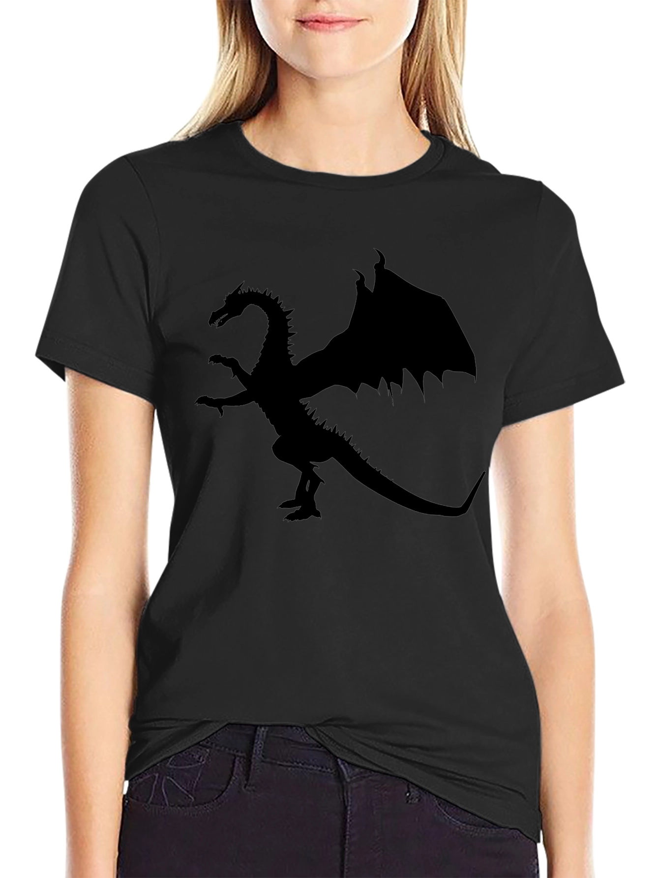 Dragon Silhouette Black T-Shirt