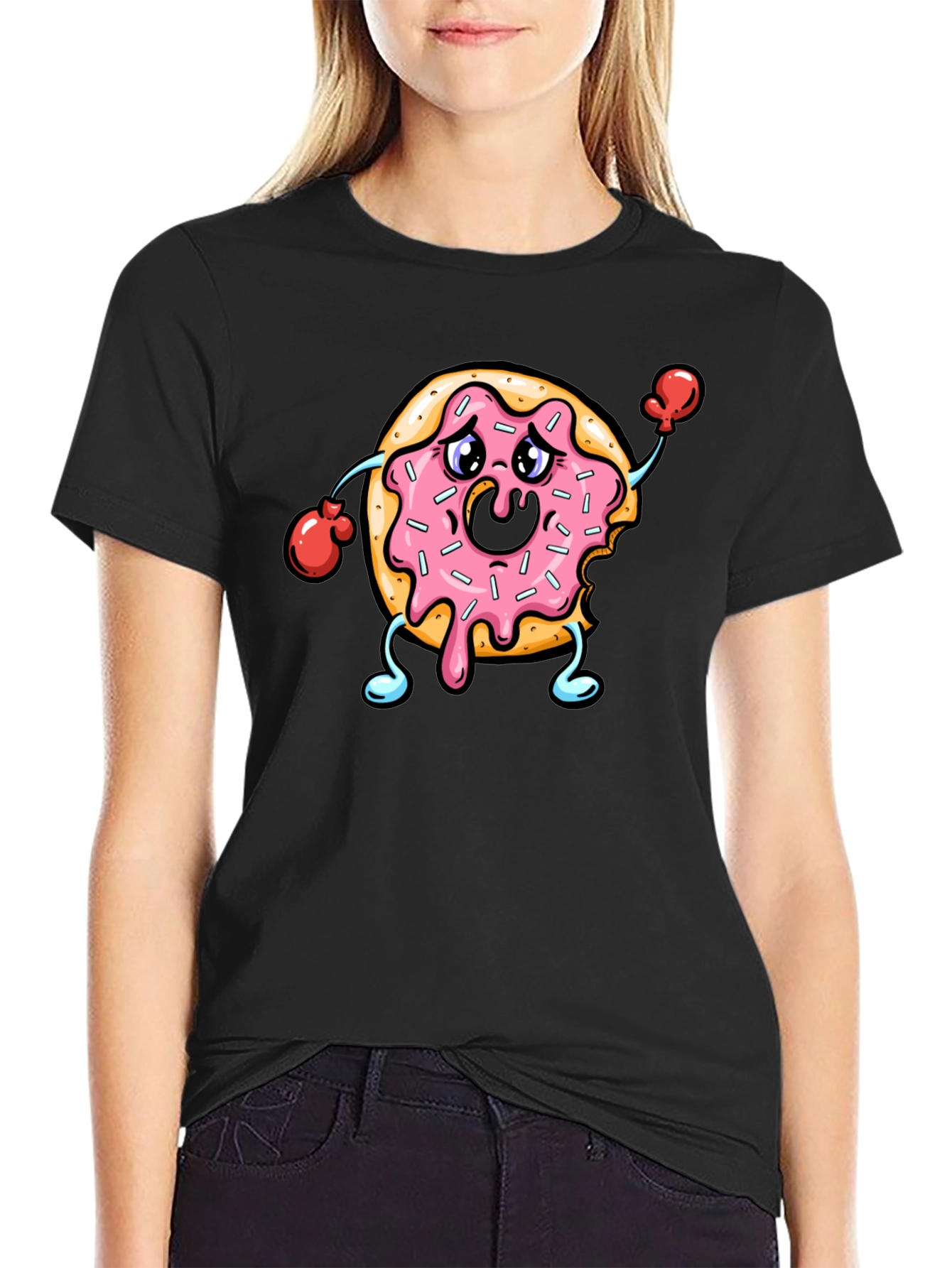 Donut Boxing T-Shirt Funny Foodie Tee