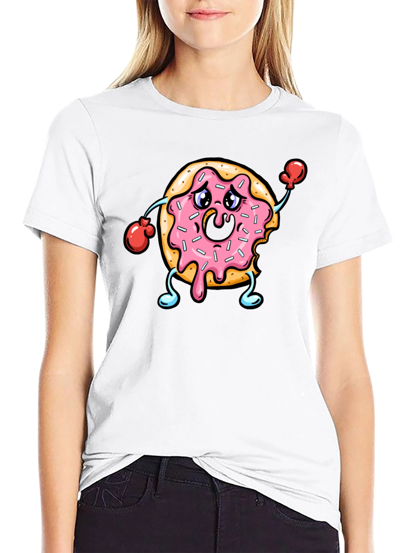 Donut Boxing T-Shirt Funny Foodie Tee