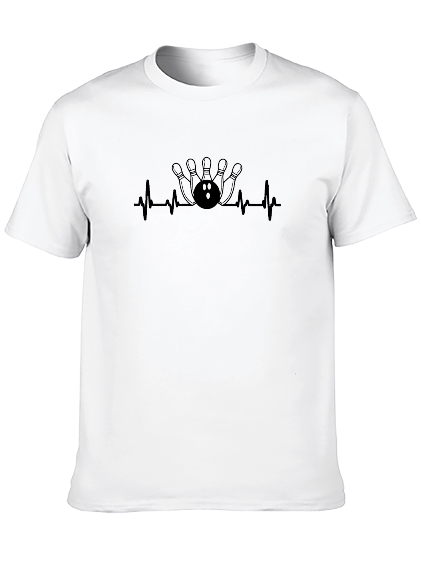 Bowling Heartbeat T-Shirt - Strike Up the Fun!