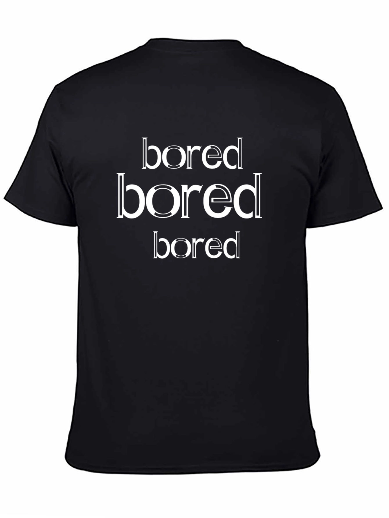 Bored T-Shirt - Mens Black Graphic Tee