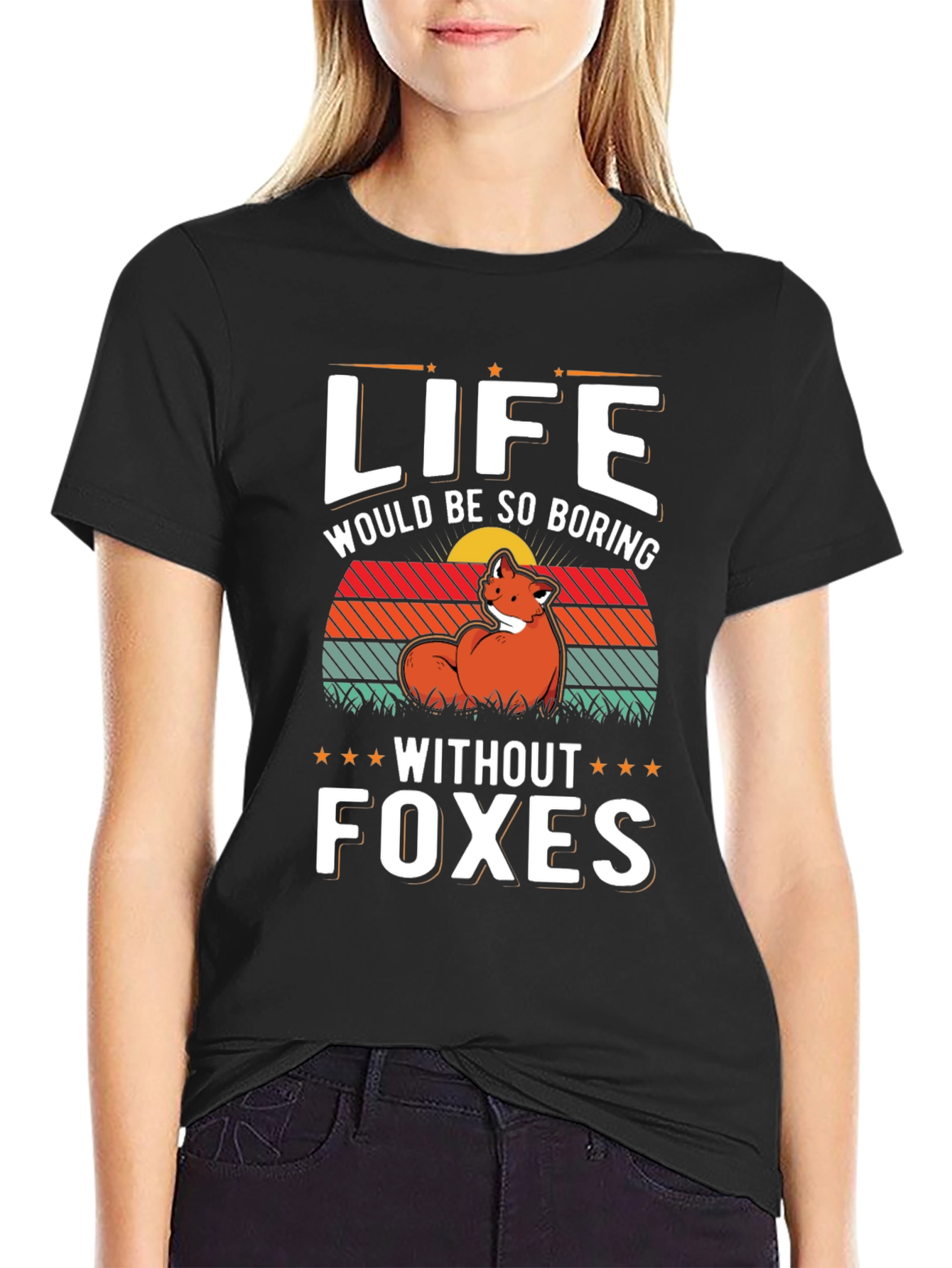 Life Without Foxes Boring T-Shirt