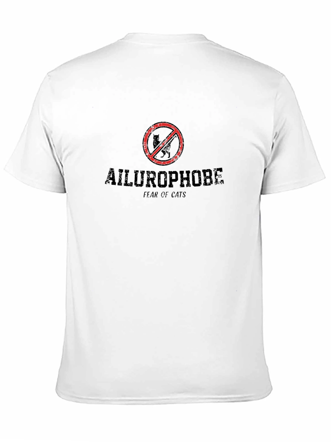 Ailurophobe T-Shirt: Fear of Cats Design