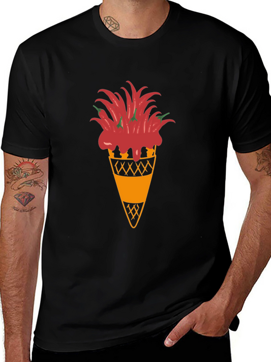 Chili Pepper Ice Cream Cone T-Shirt