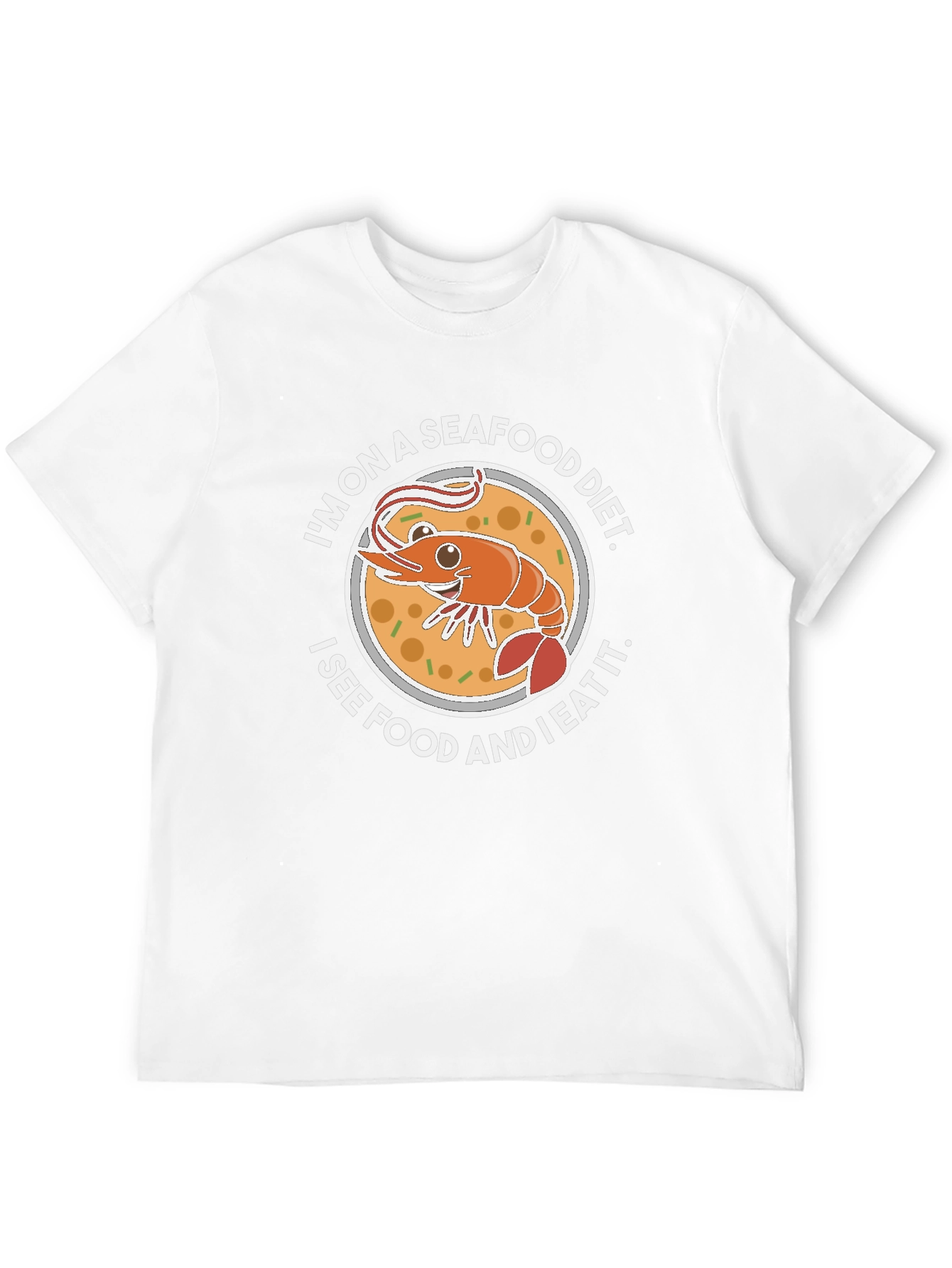Seafood Diet Funny Graphic T-Shirt