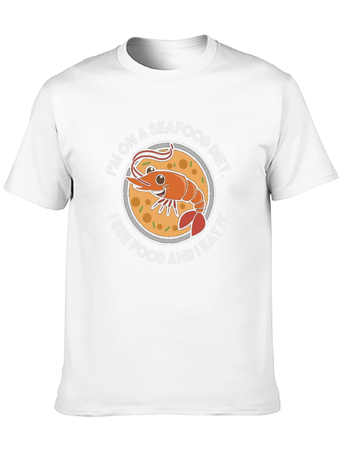 Seafood Diet Funny Graphic T-Shirt