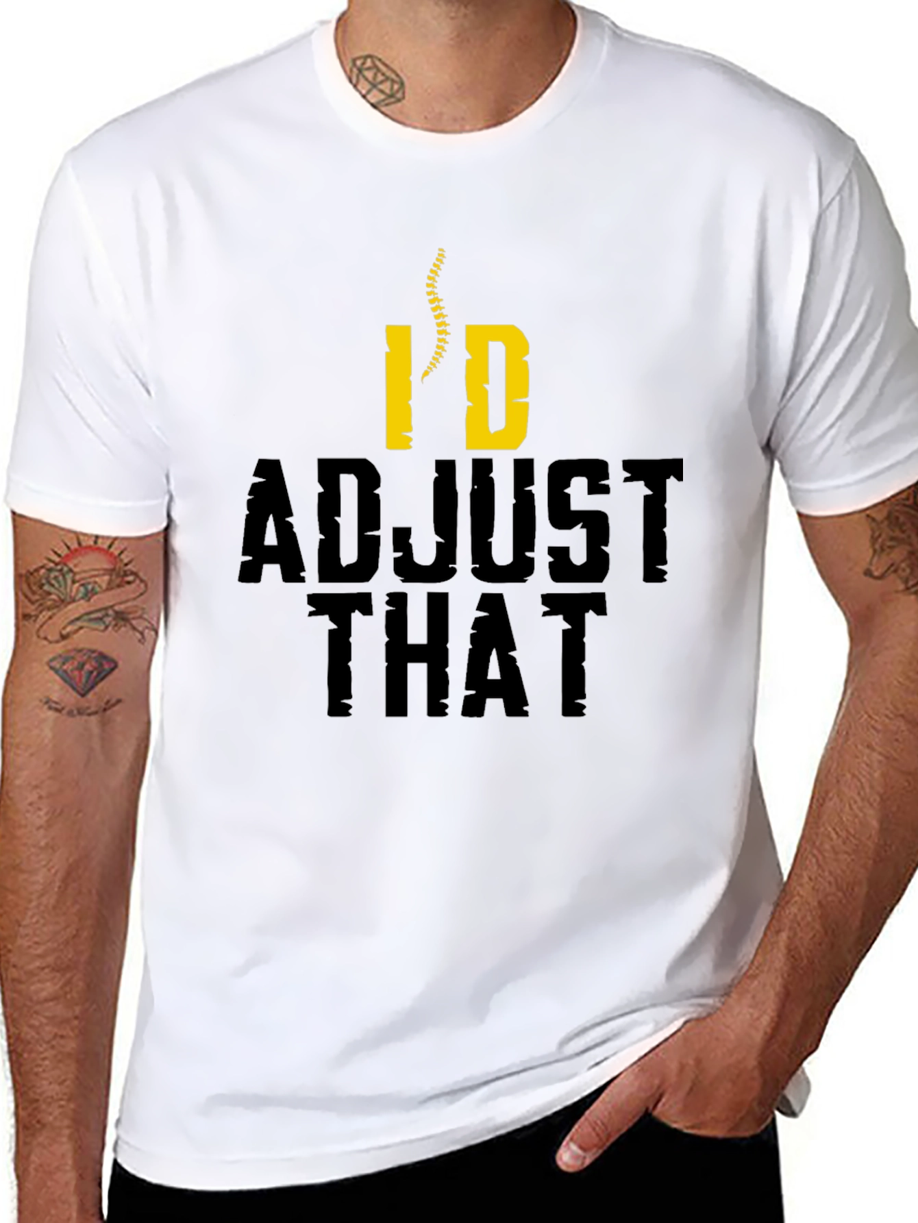Chiropractor Humor T-Shirt - Id Adjust That