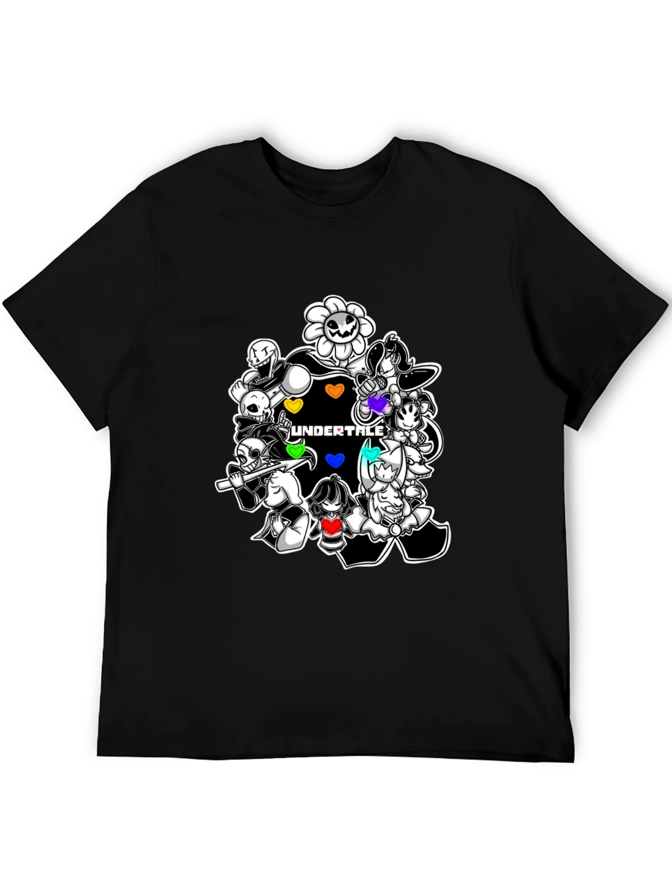Undertale Characters Black T-Shirt