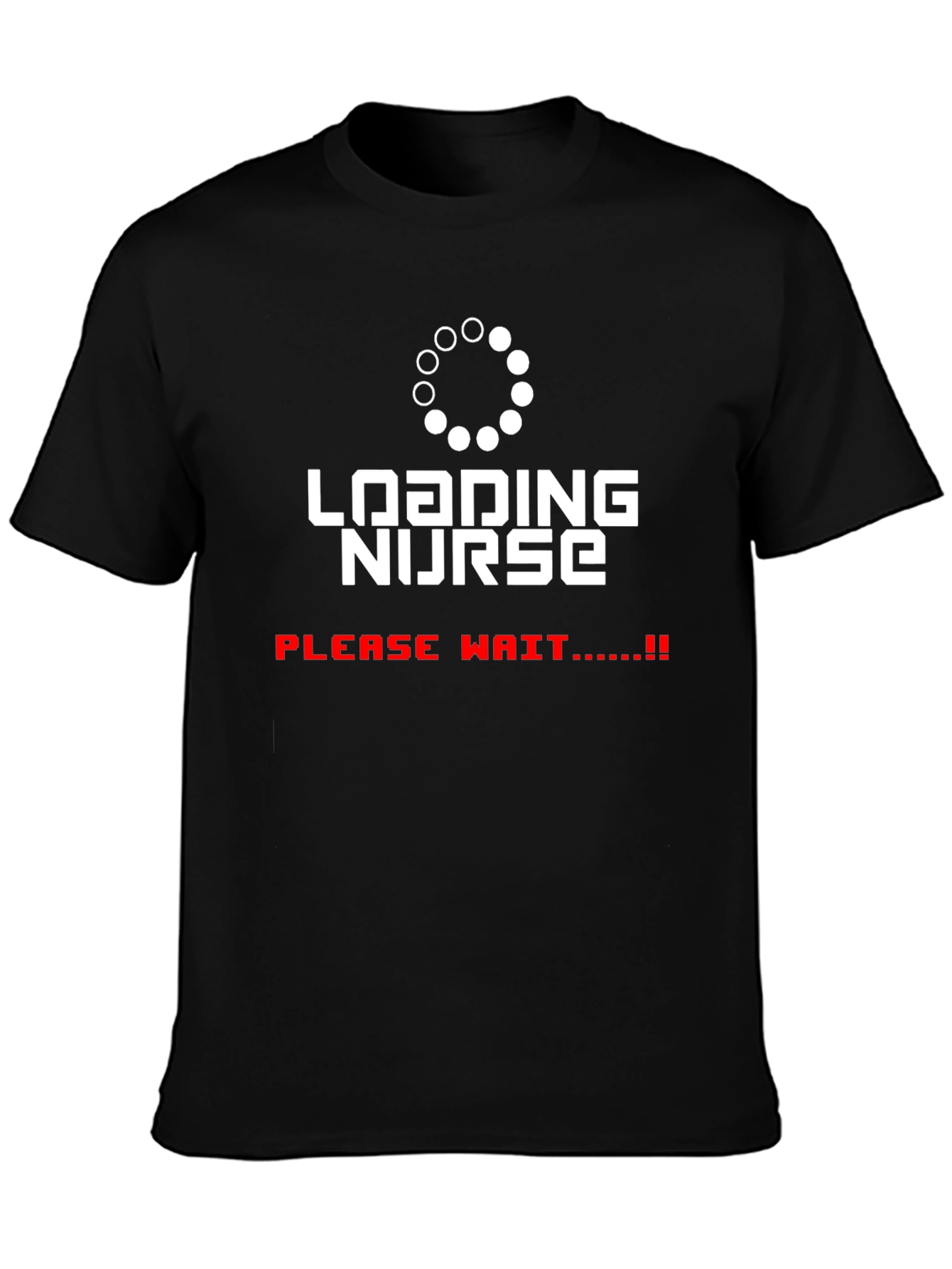 Loading Nurse Graphic Tee - Black