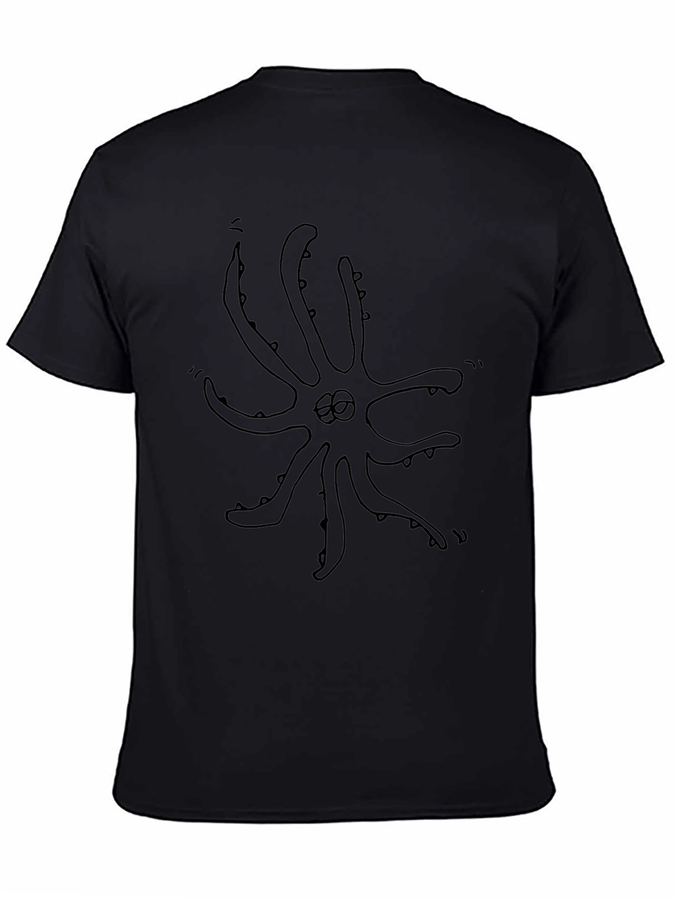Octopus Graphic Black T-Shirt