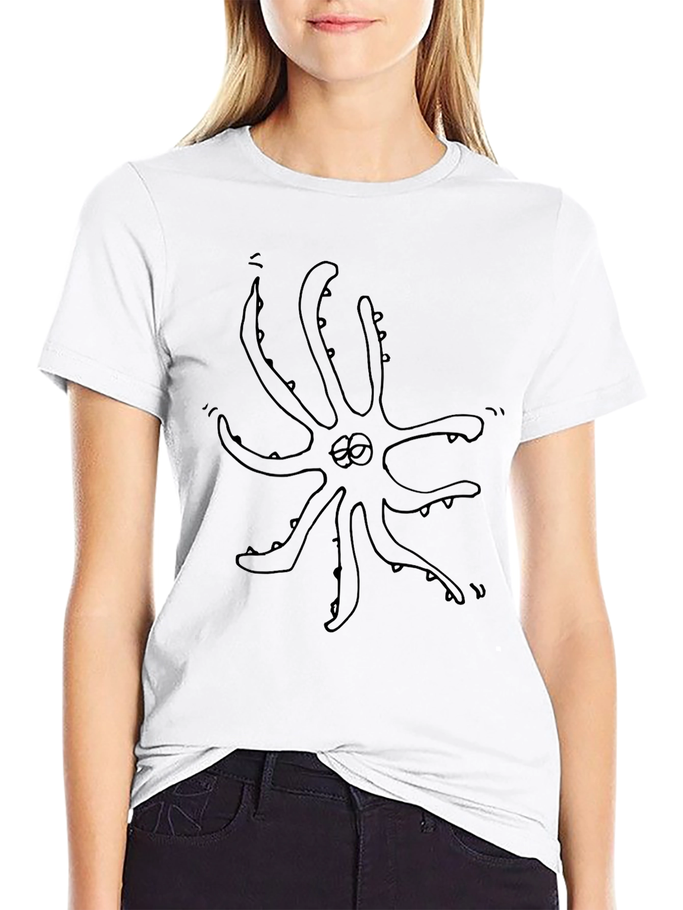 Octopus Graphic Black T-Shirt