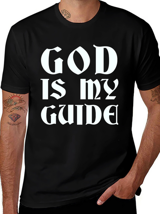 God Is My Guide Black T-Shirt
