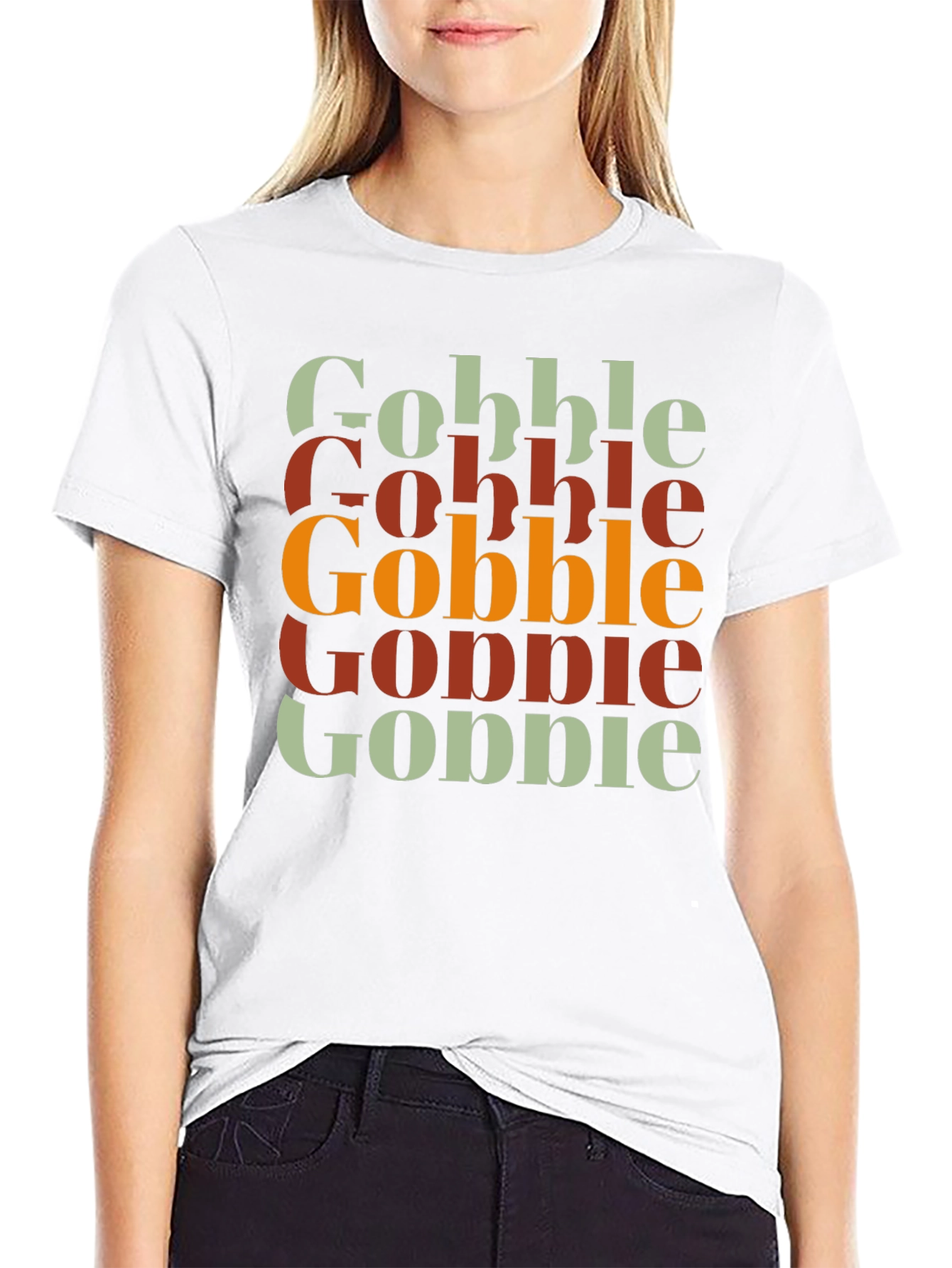 Gobble Thanksgiving T-Shirt - Festive Fall Apparel