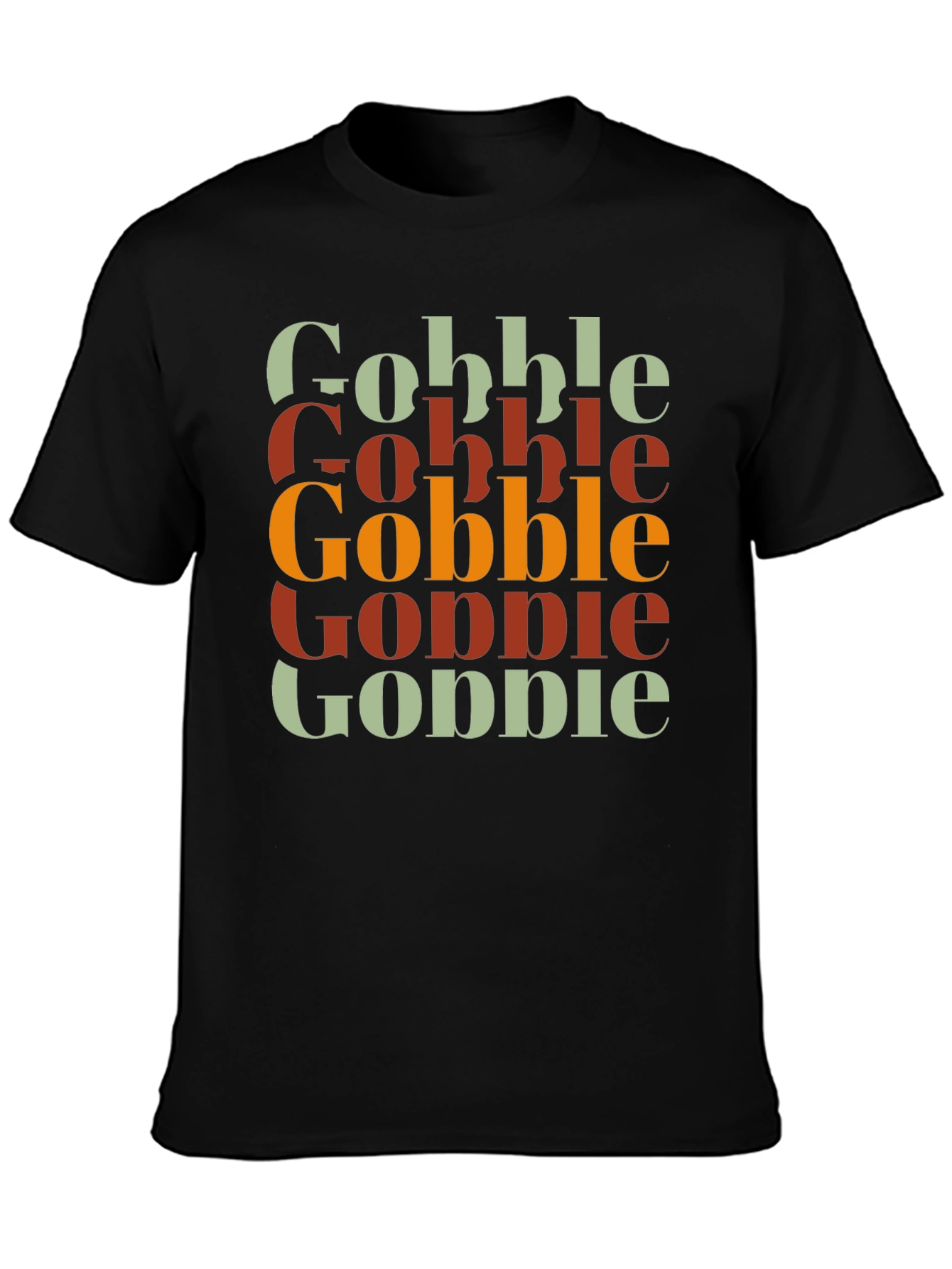 Gobble Thanksgiving T-Shirt - Festive Fall Apparel