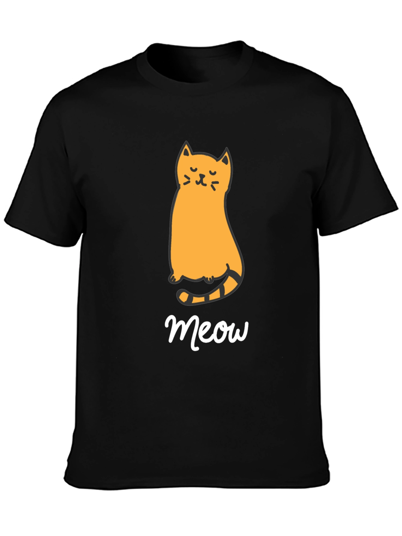 Cute Cat Meow Graphic T-Shirt