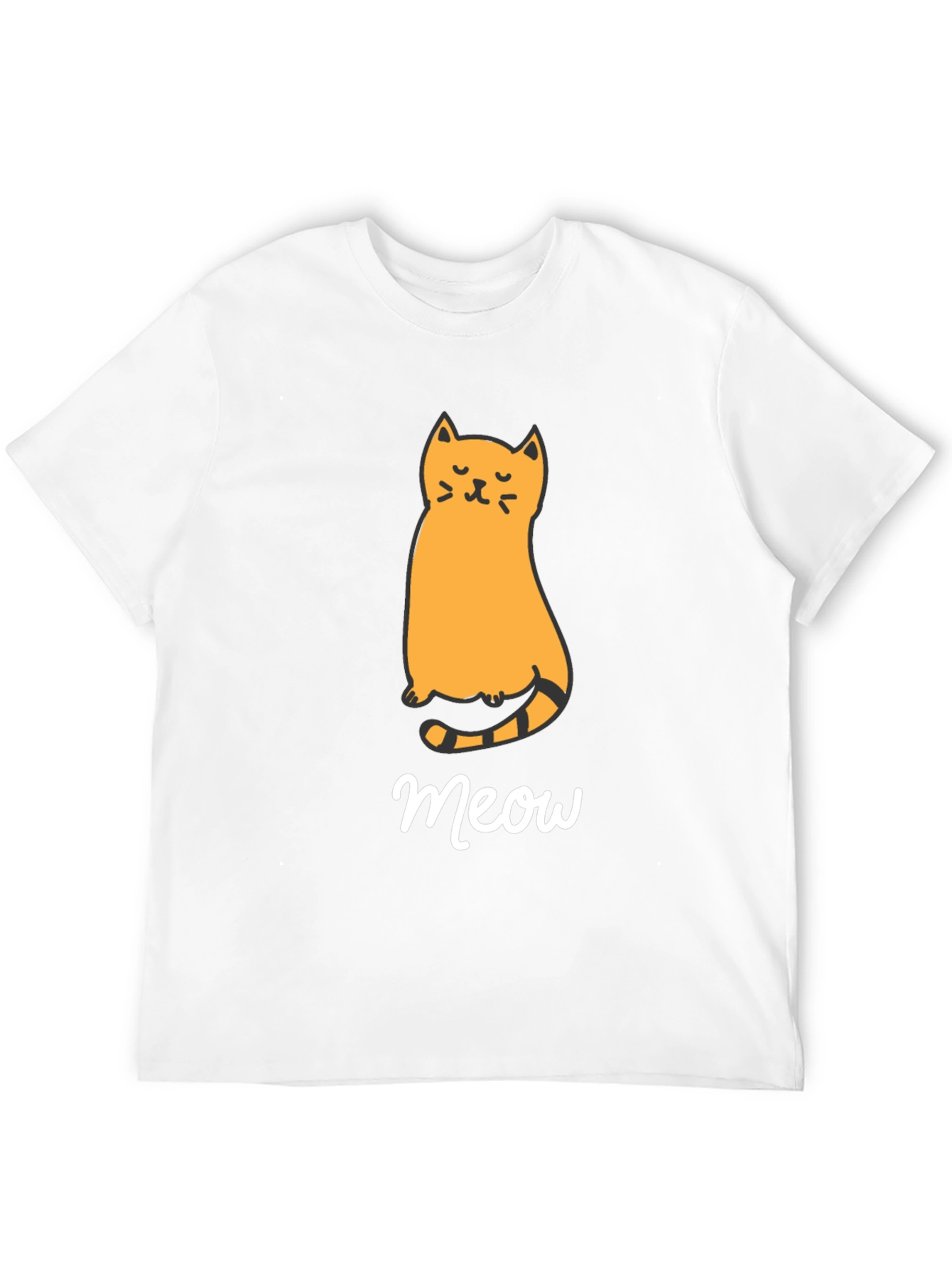 Cute Cat Meow Graphic T-Shirt