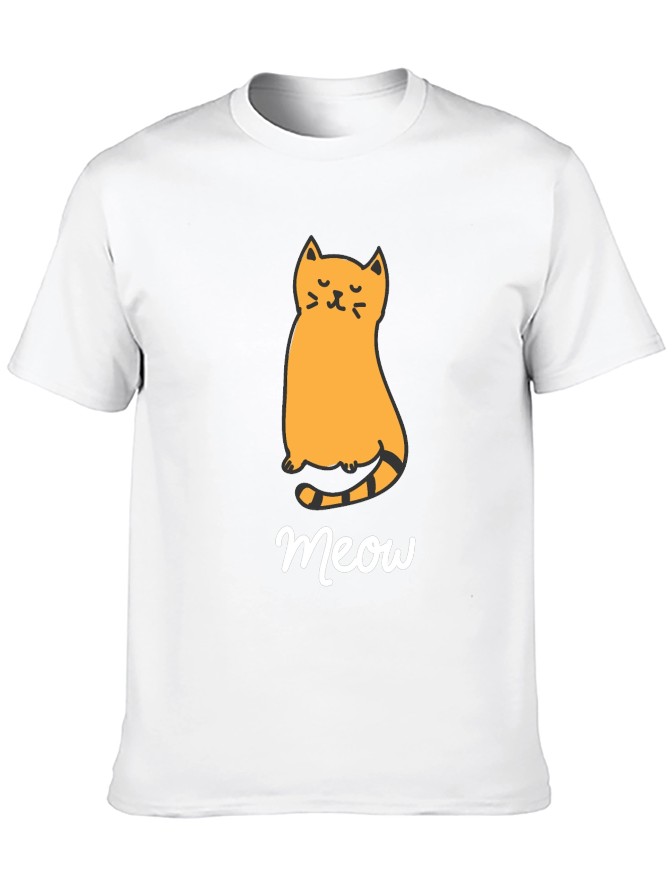 Cute Cat Meow Graphic T-Shirt