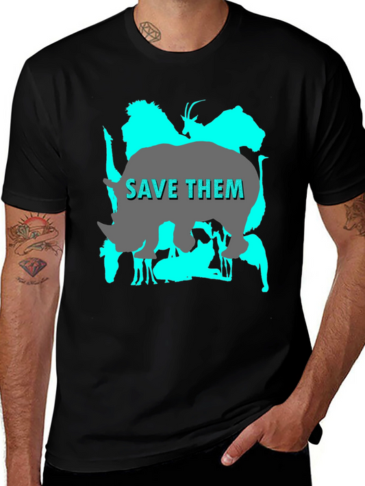 Save Them T-Shirt - Wildlife Conservation Tee