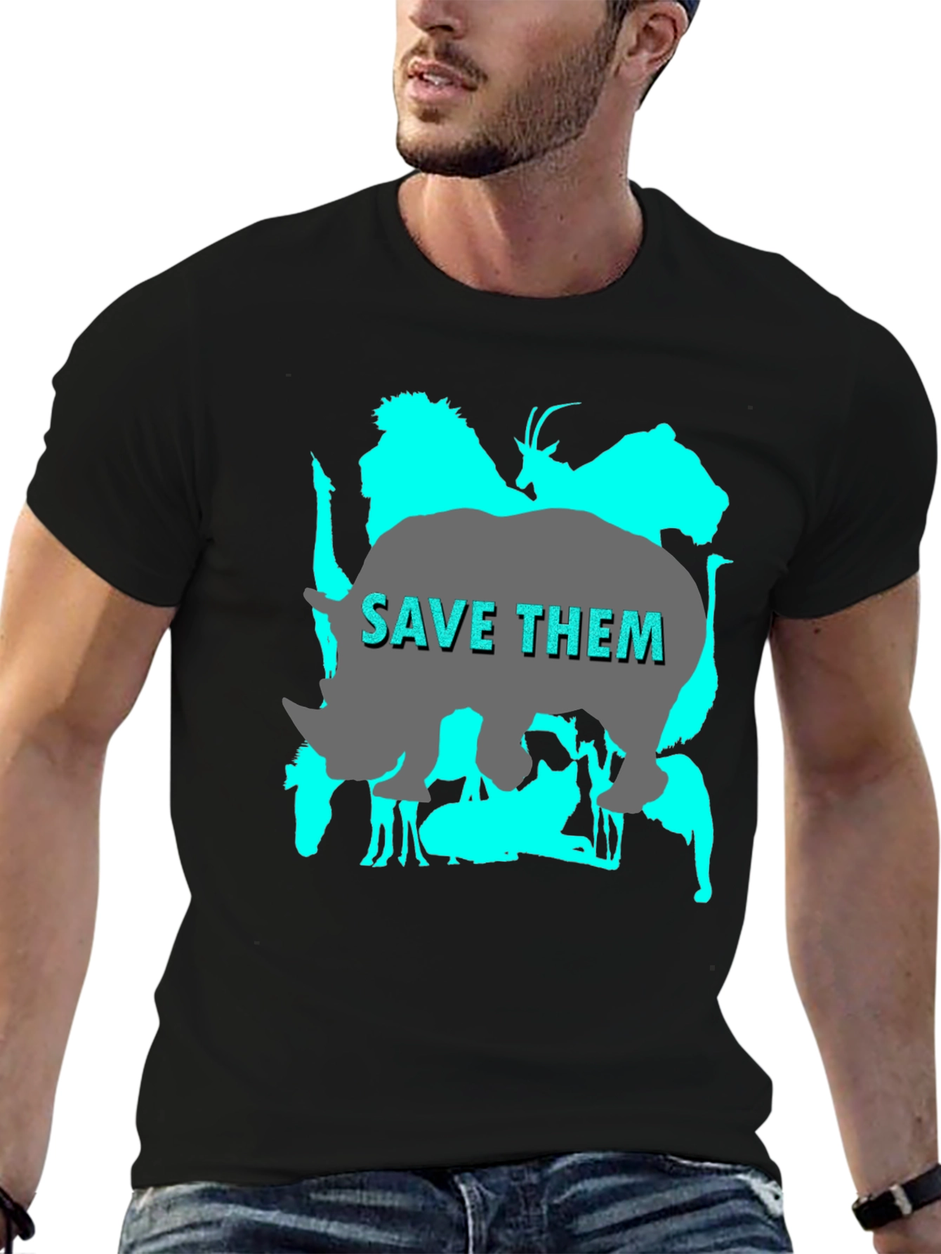 Save Them T-Shirt - Wildlife Conservation Tee