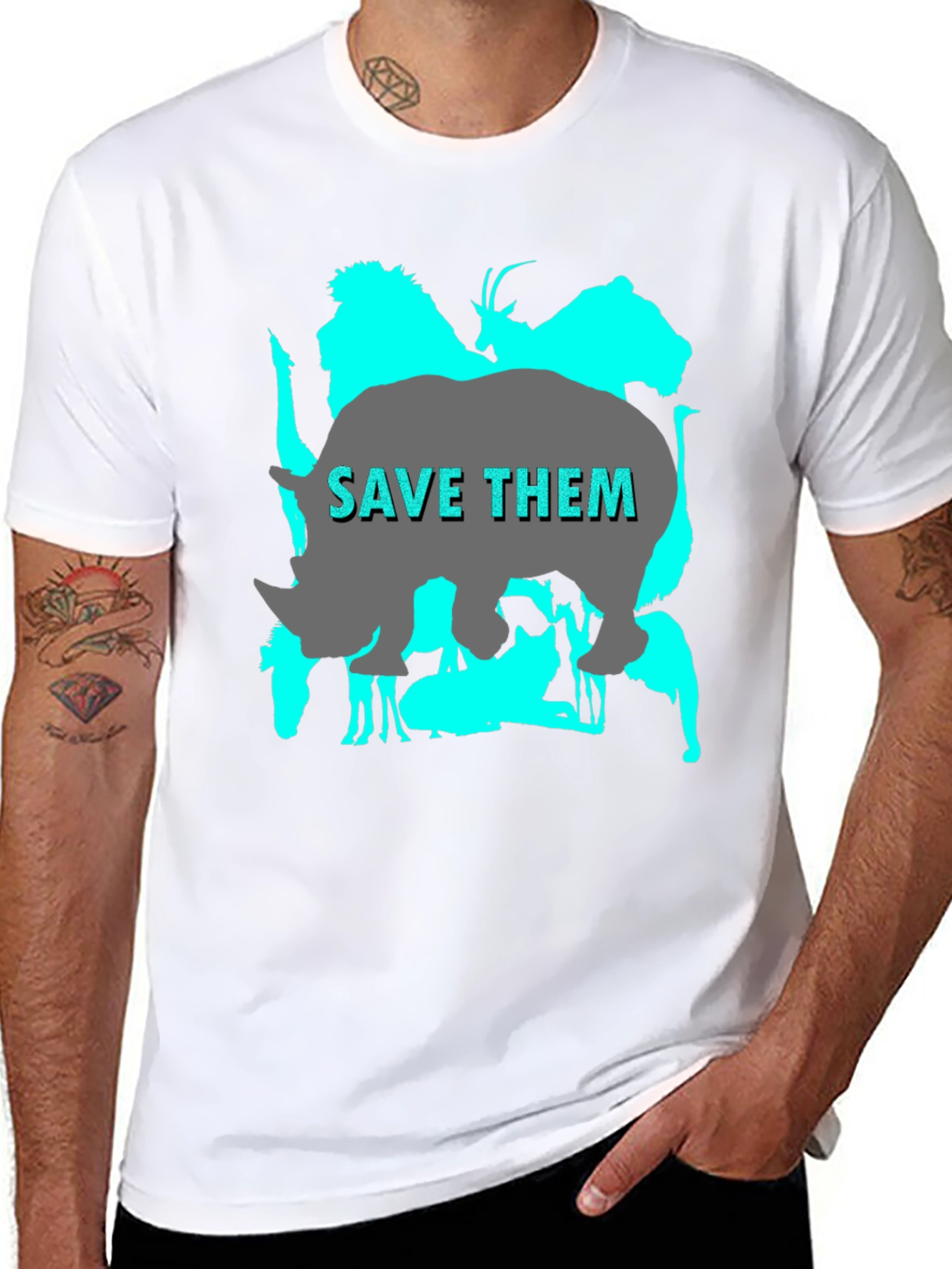 Save Them T-Shirt - Wildlife Conservation Tee