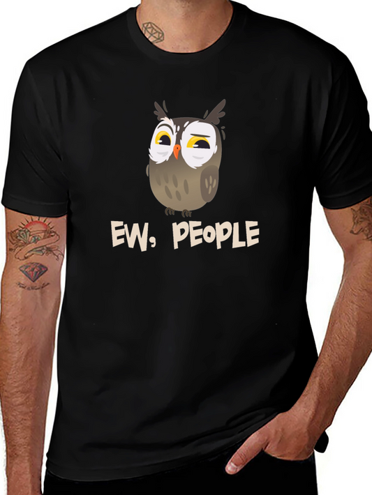 Ew People Owl Graphic T-Shirt