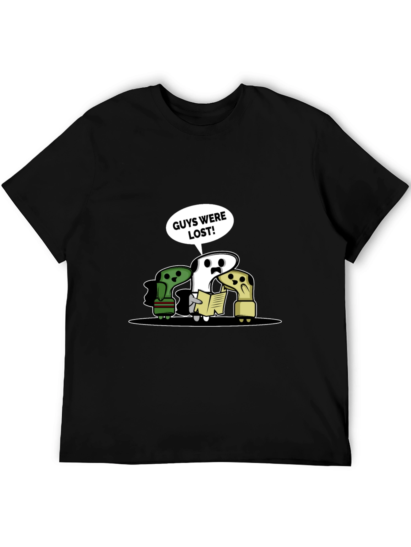 Lost Guys T-Shirt - Humorous Cartoon Tee