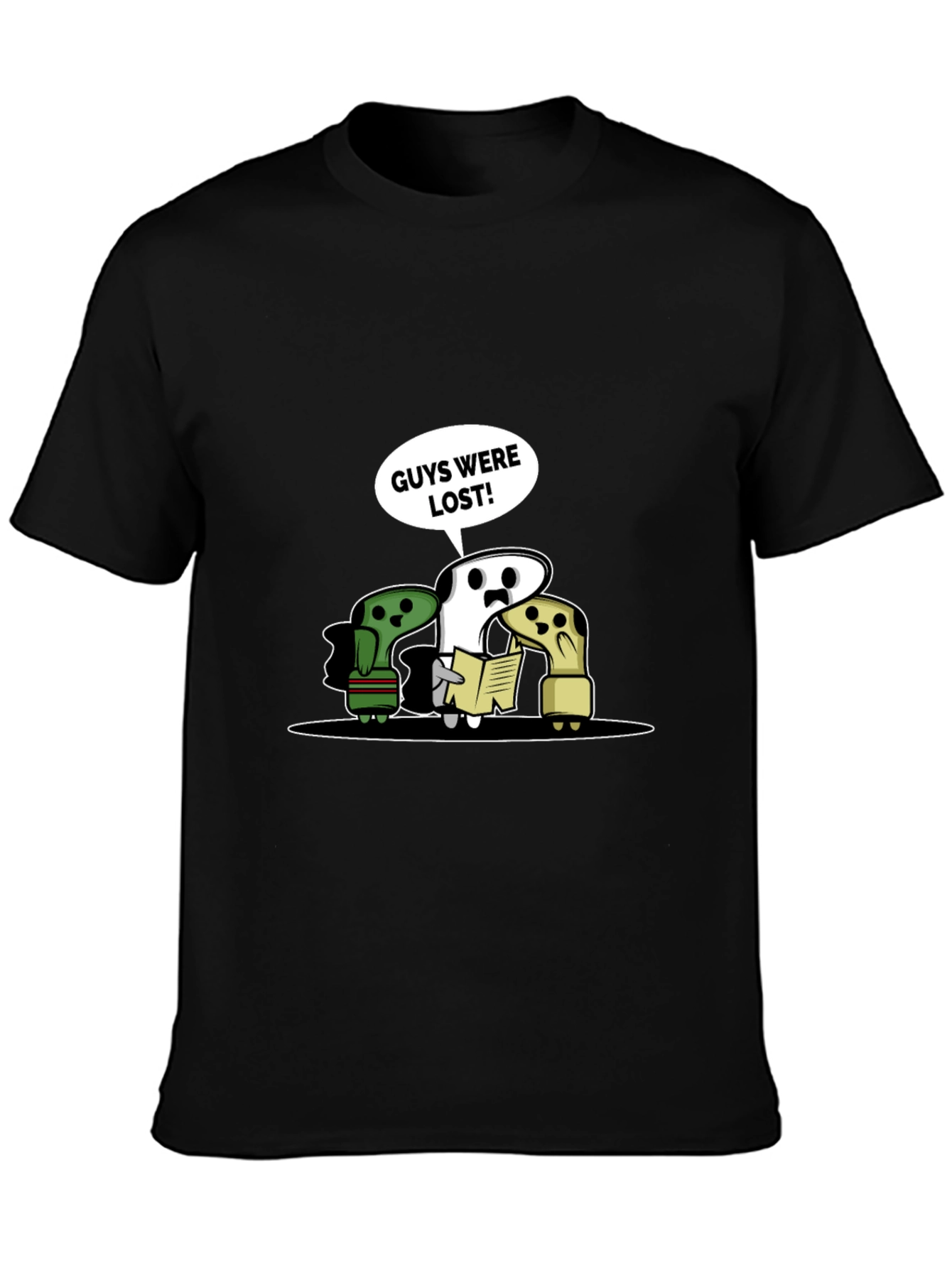Lost Guys T-Shirt - Humorous Cartoon Tee