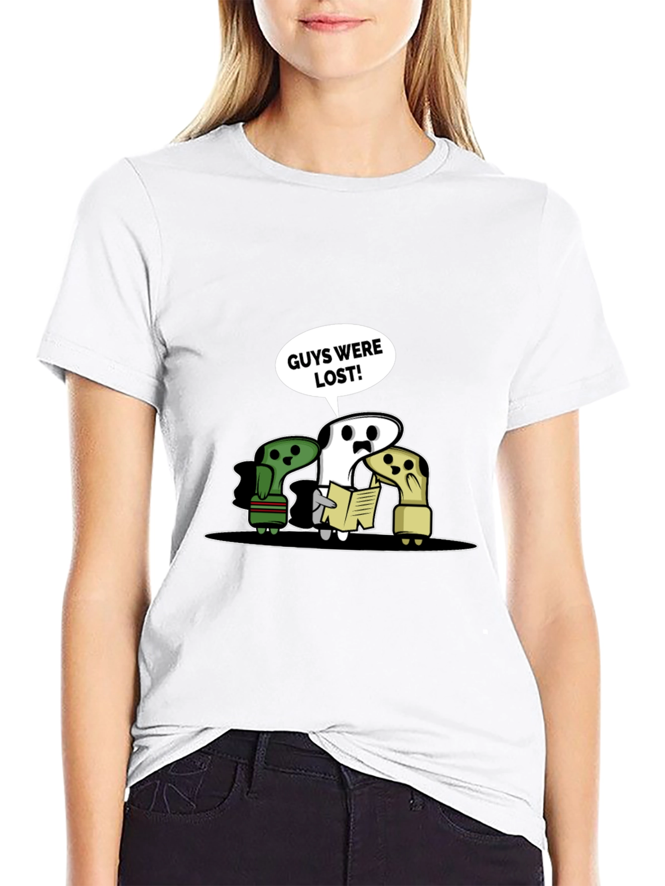 Lost Guys T-Shirt - Humorous Cartoon Tee