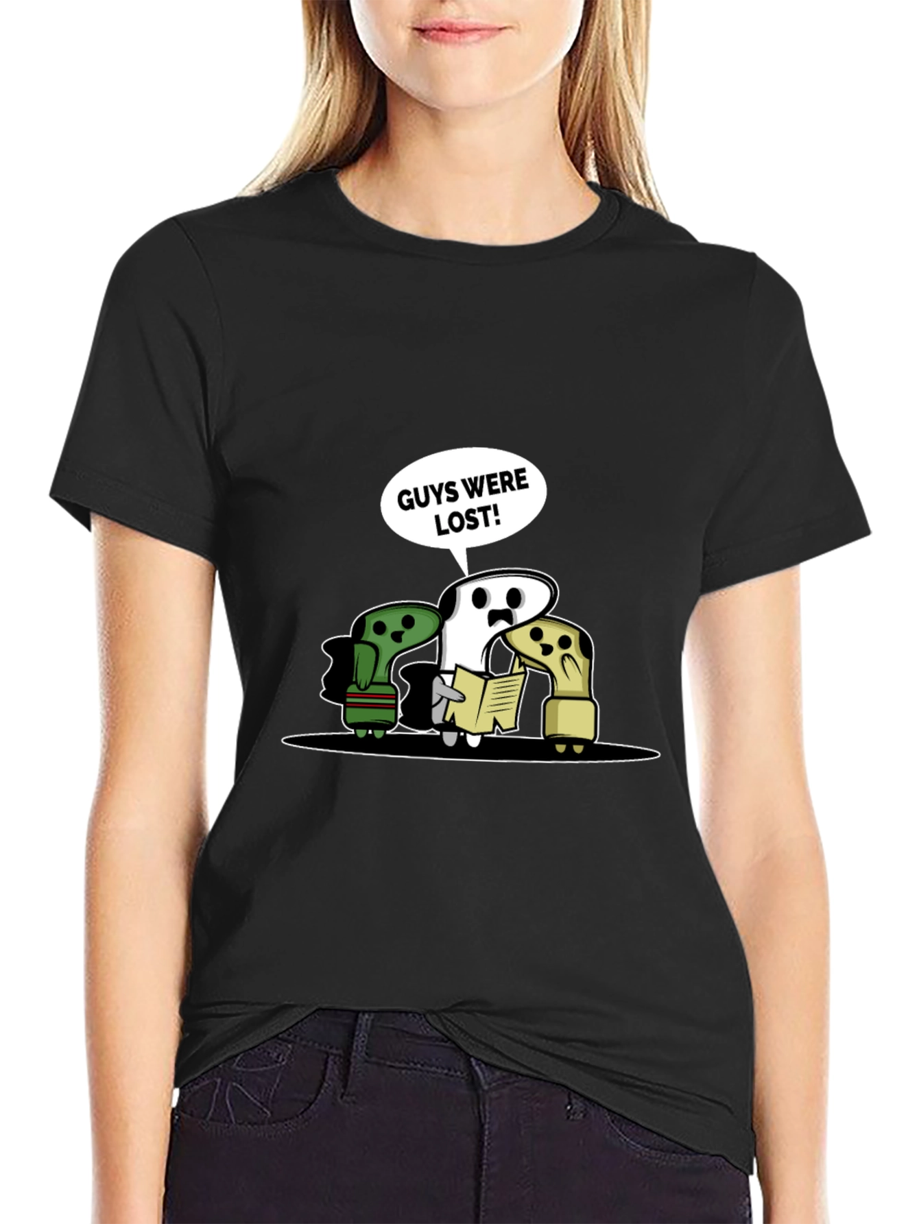 Lost Guys T-Shirt - Humorous Cartoon Tee