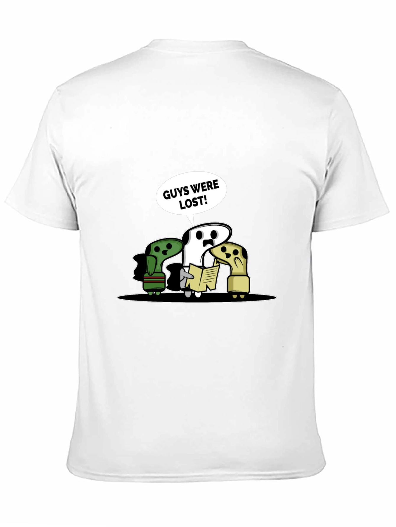 Lost Guys T-Shirt - Humorous Cartoon Tee