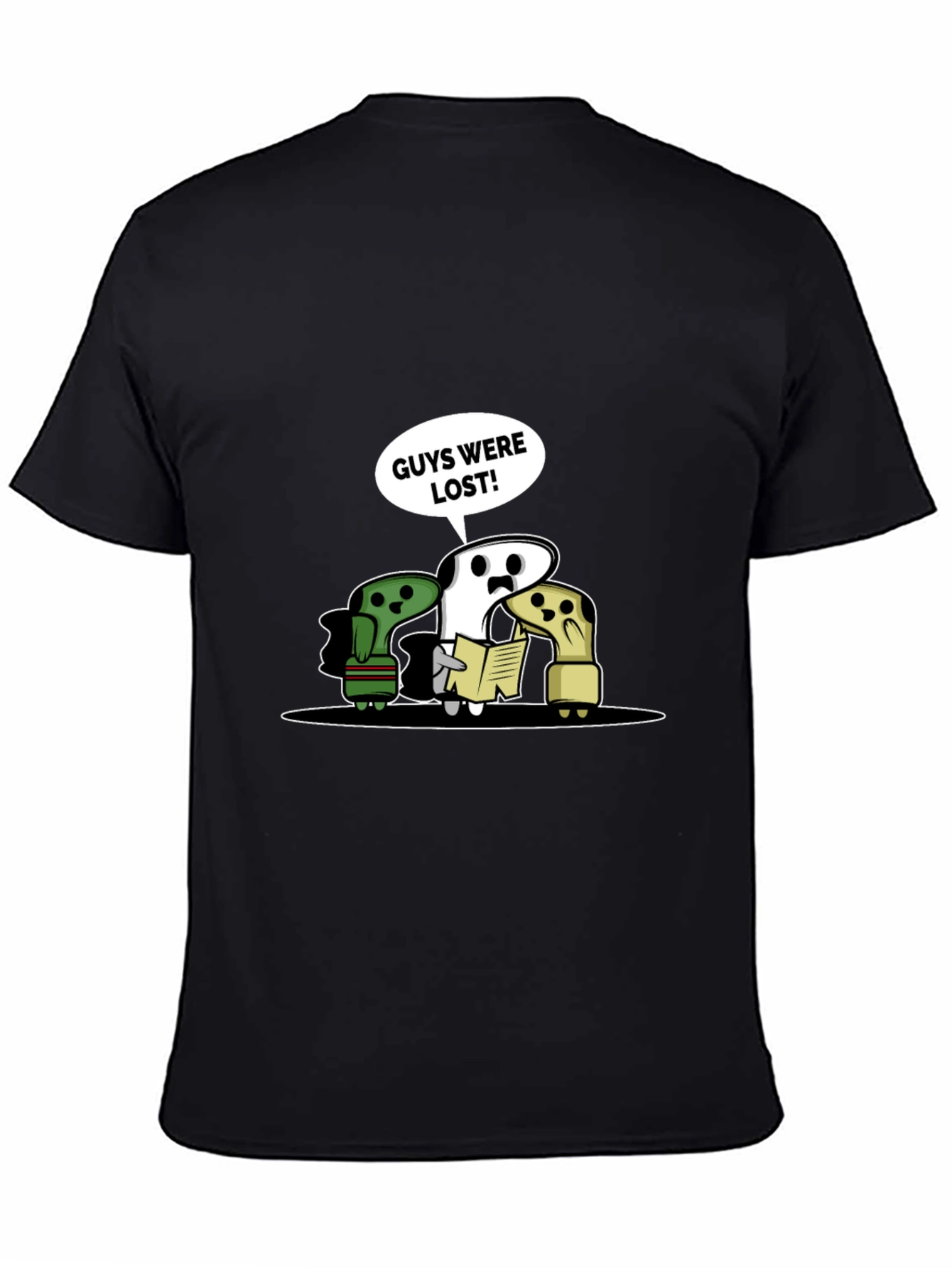 Lost Guys T-Shirt - Humorous Cartoon Tee