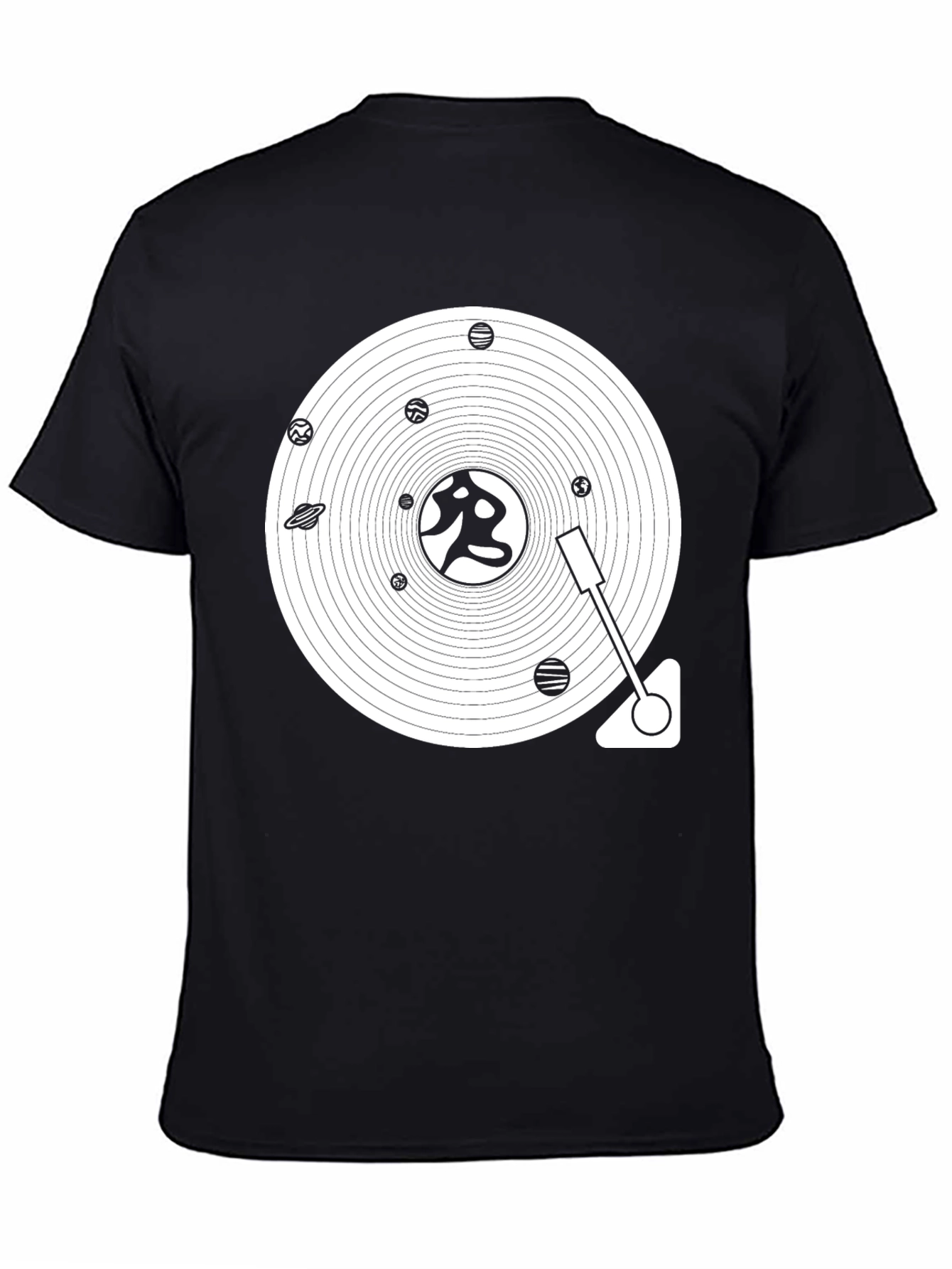 Planetary Turntable Black T-Shirt