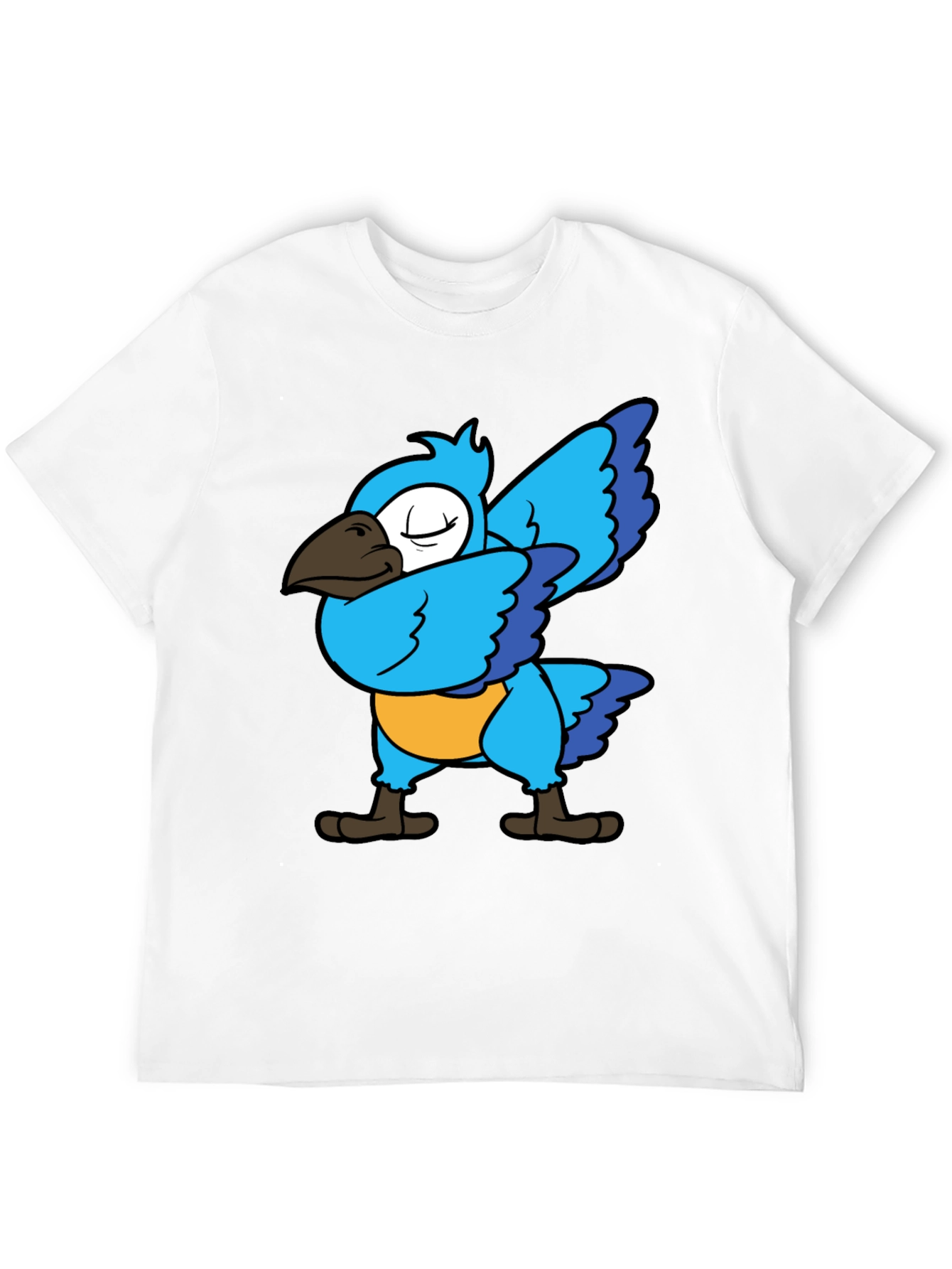Dabbing Parrot T-Shirt - Blue Bird Dance Tee
