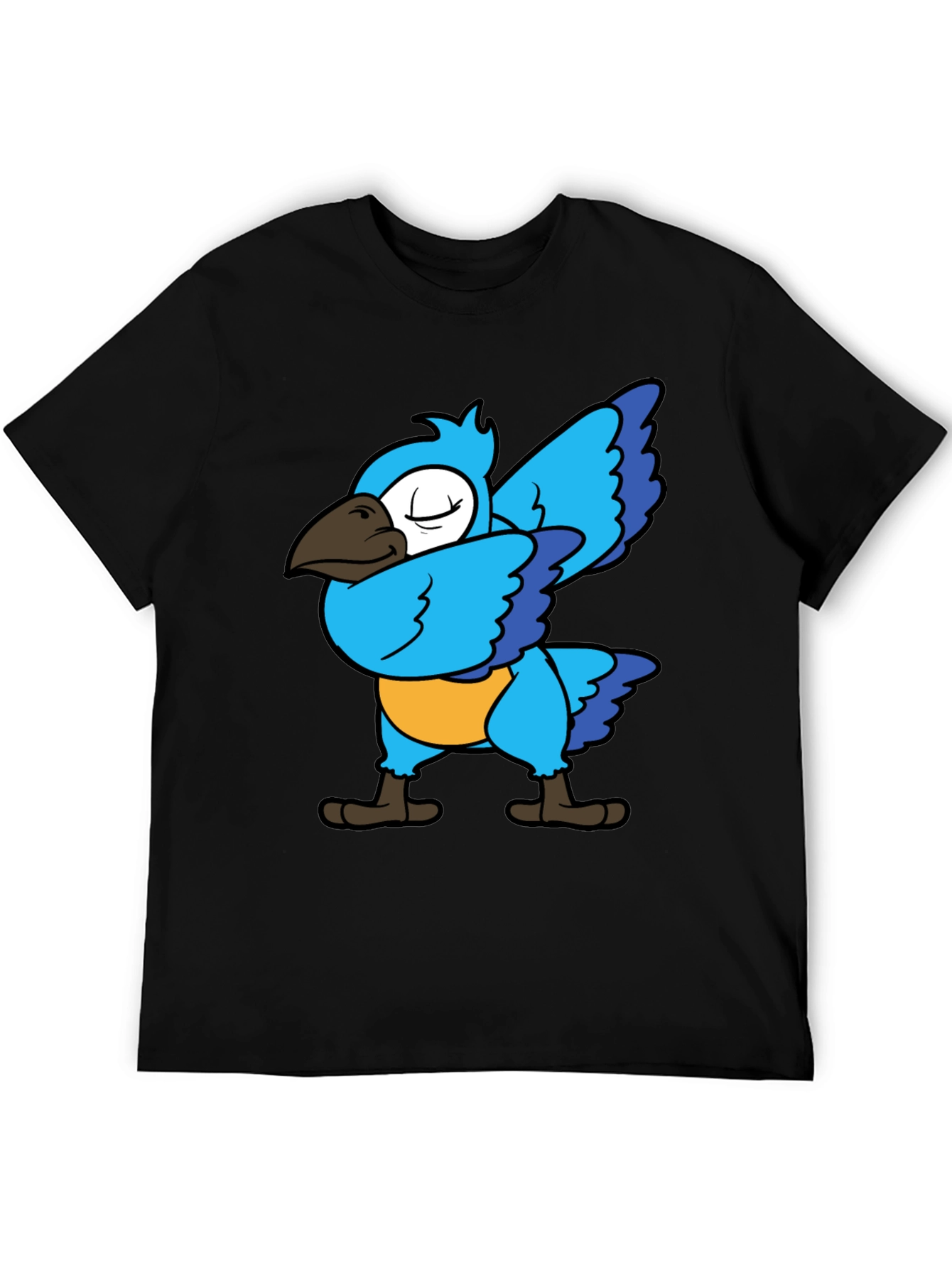 Dabbing Parrot T-Shirt - Blue Bird Dance Tee