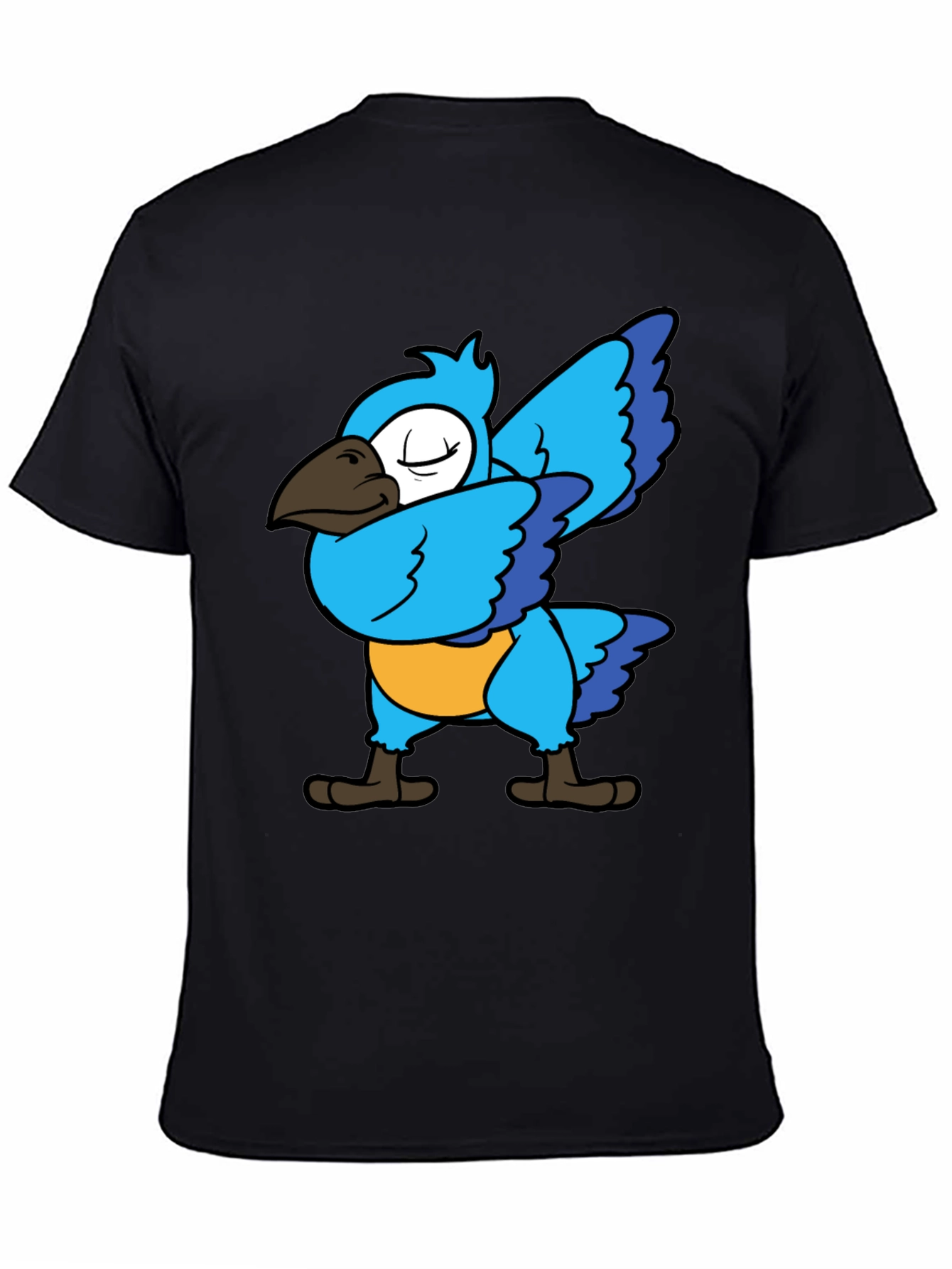 Dabbing Parrot T-Shirt - Blue Bird Dance Tee