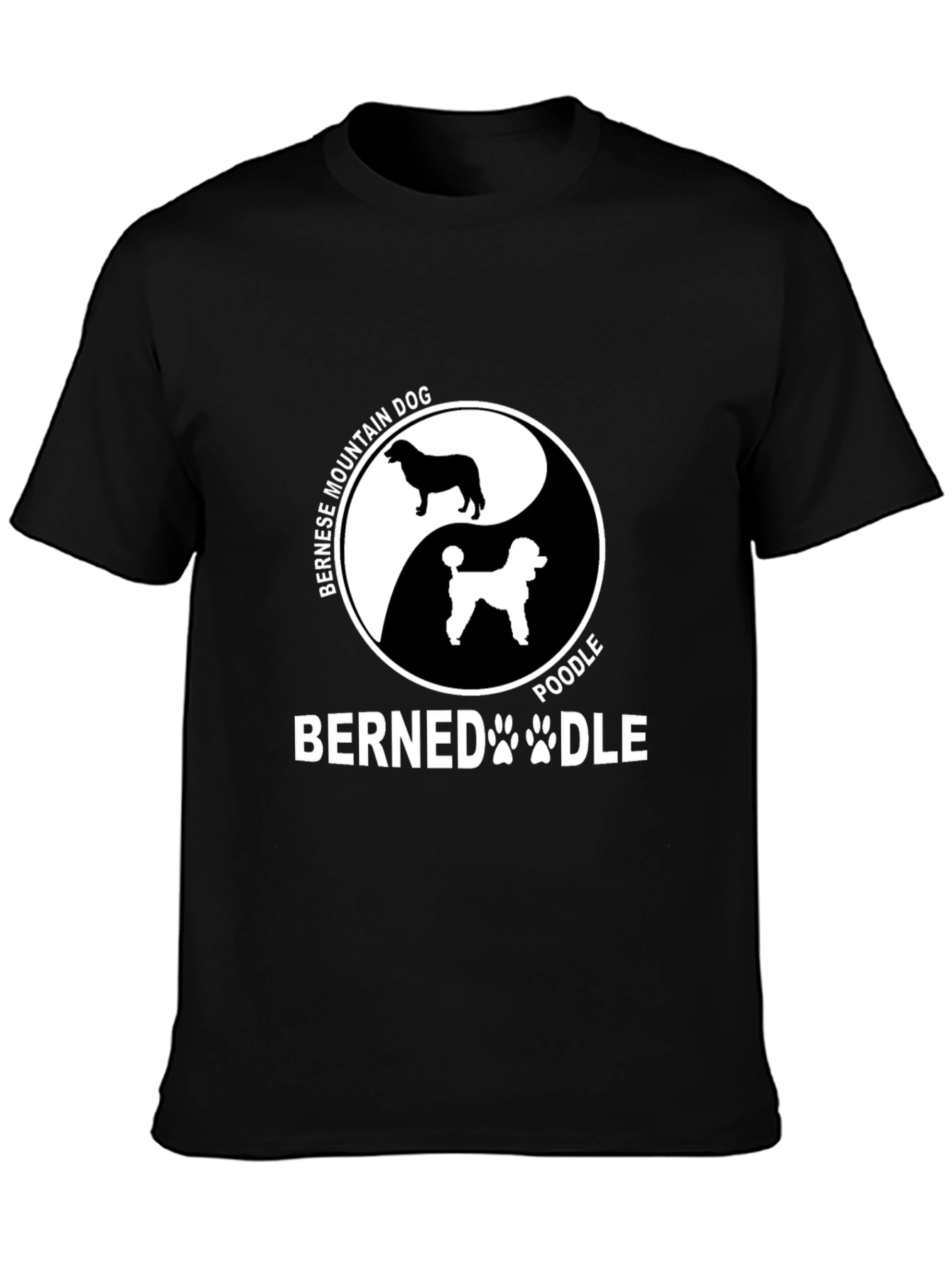 Bernedoodle T-Shirt Yin Yang Dog Breed Tee
