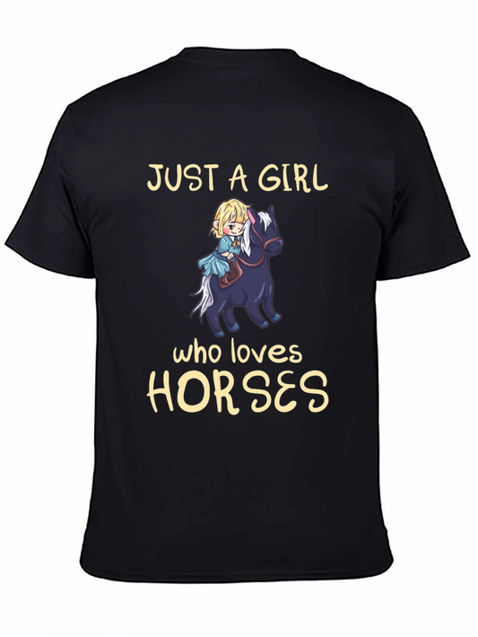 Girl Who Loves Horses T-Shirt