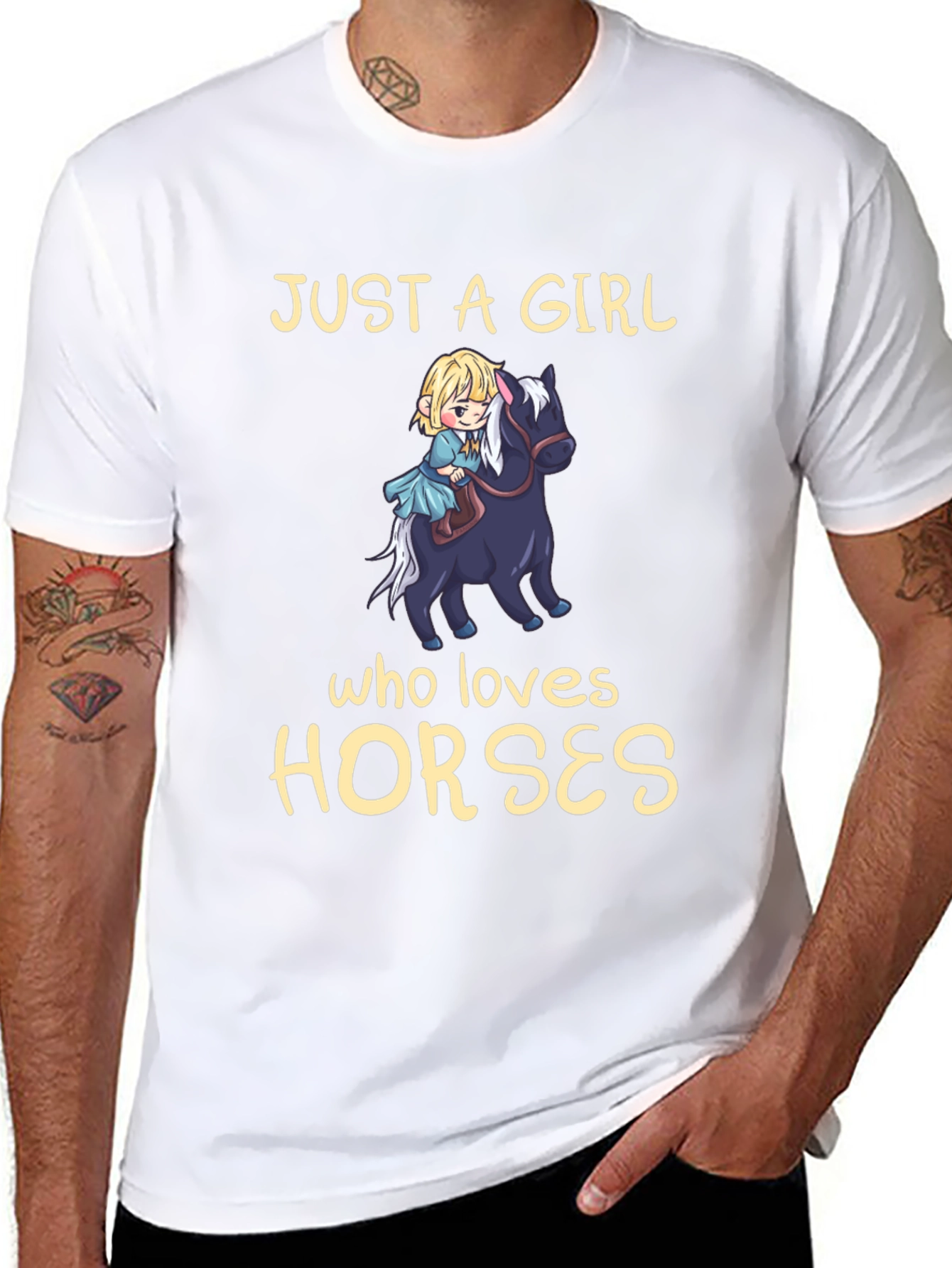 Girl Who Loves Horses T-Shirt