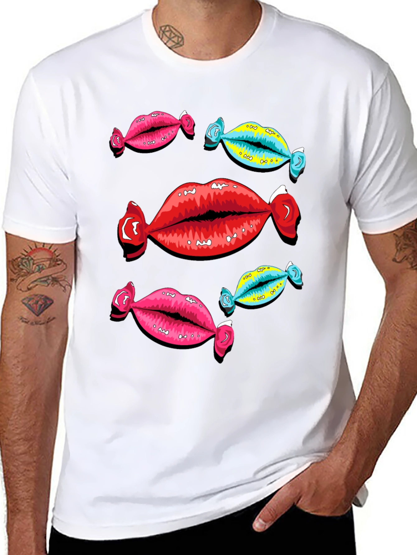 Candy Lips Graphic Tee - Funky & Bold!