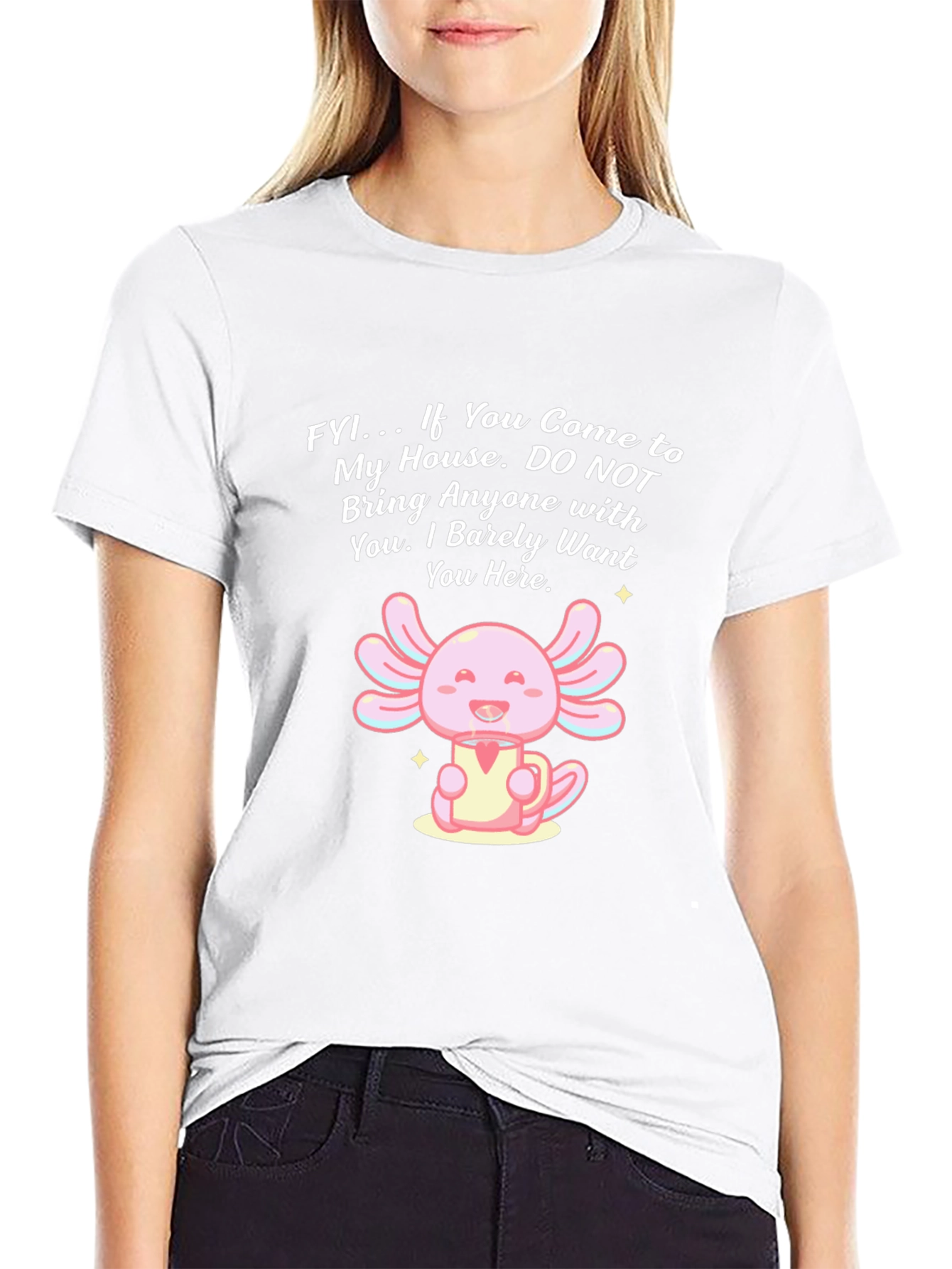 Axolotl Funny Introvert T-Shirt