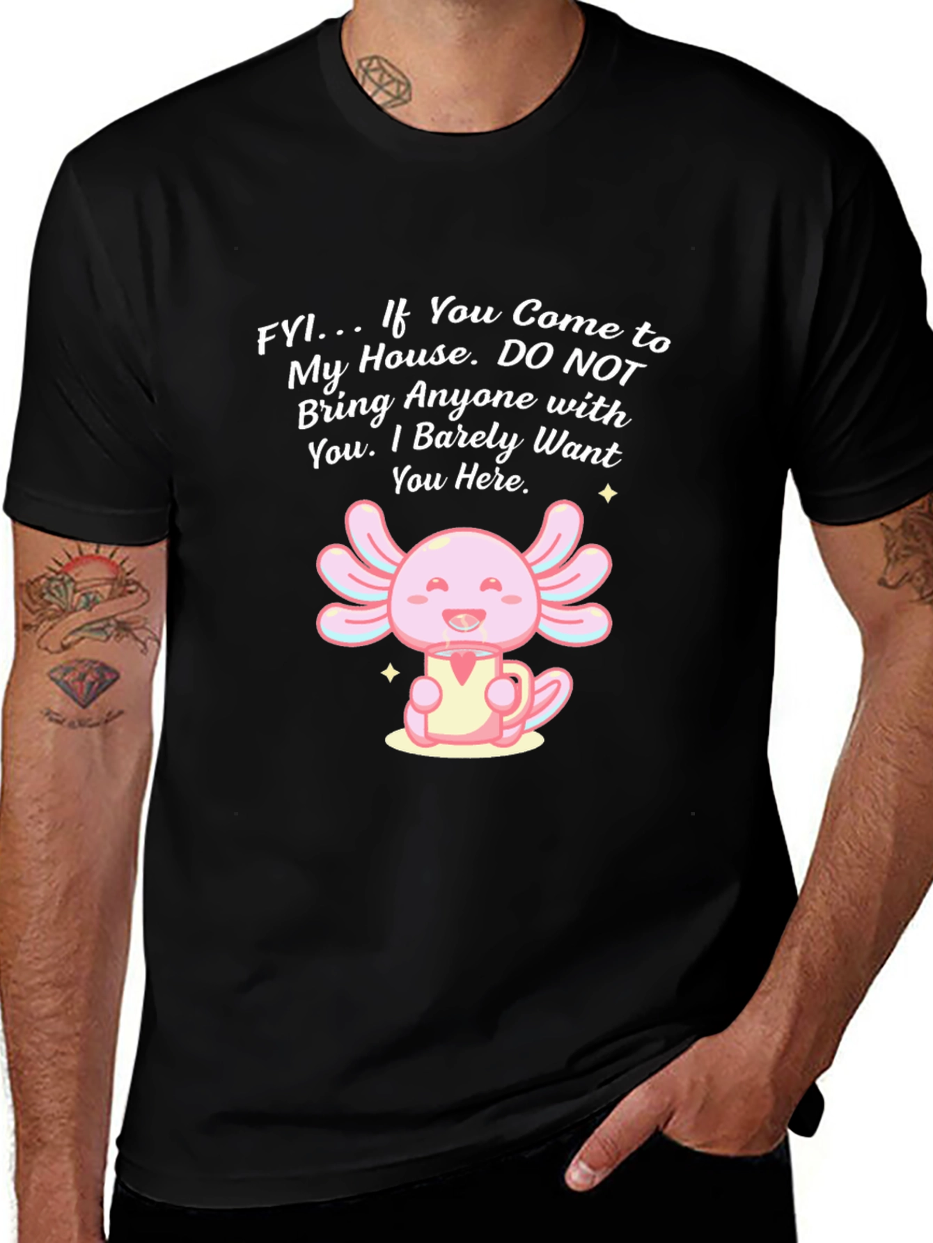 Axolotl Funny Introvert T-Shirt