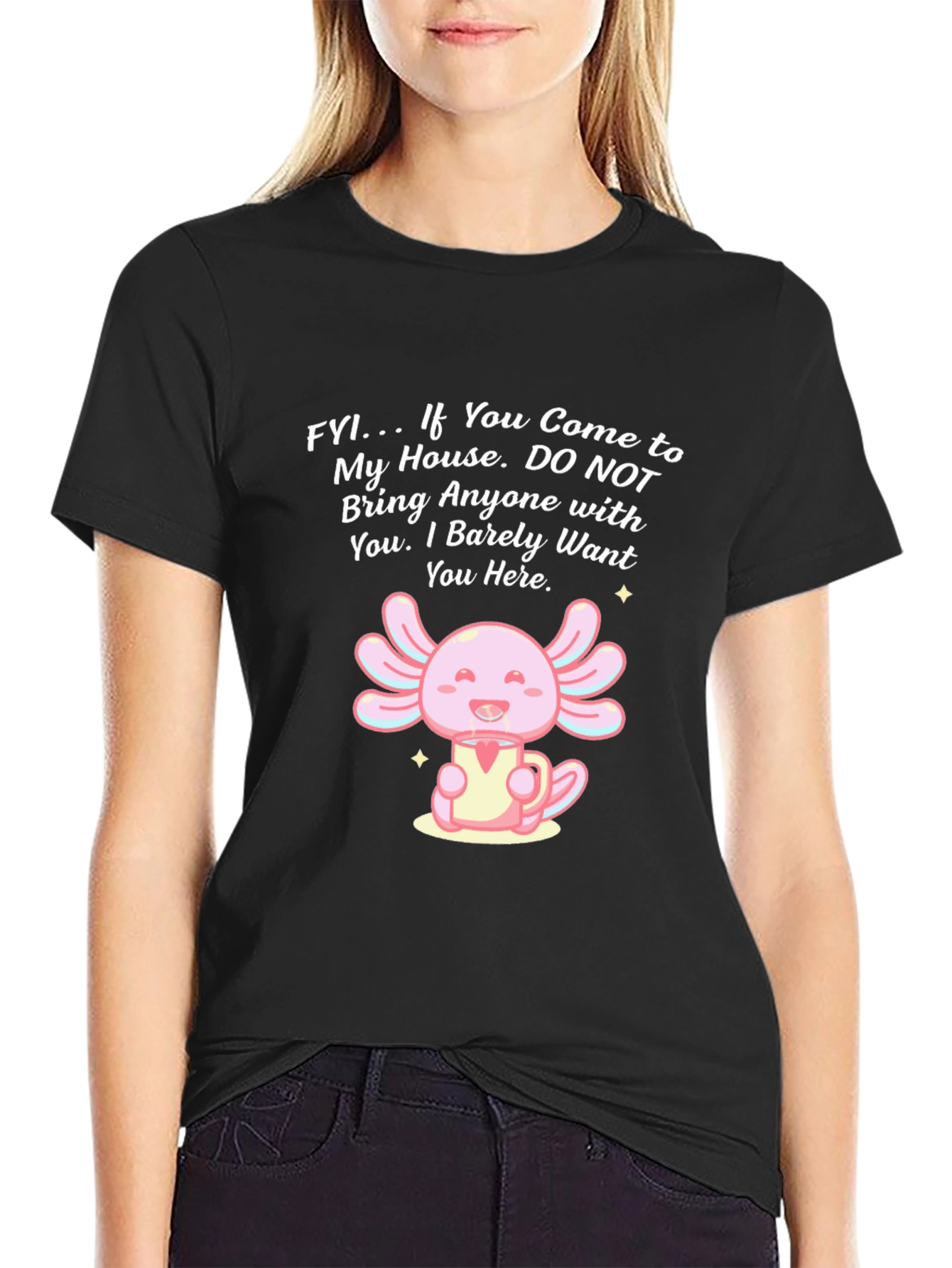 Axolotl Funny Introvert T-Shirt