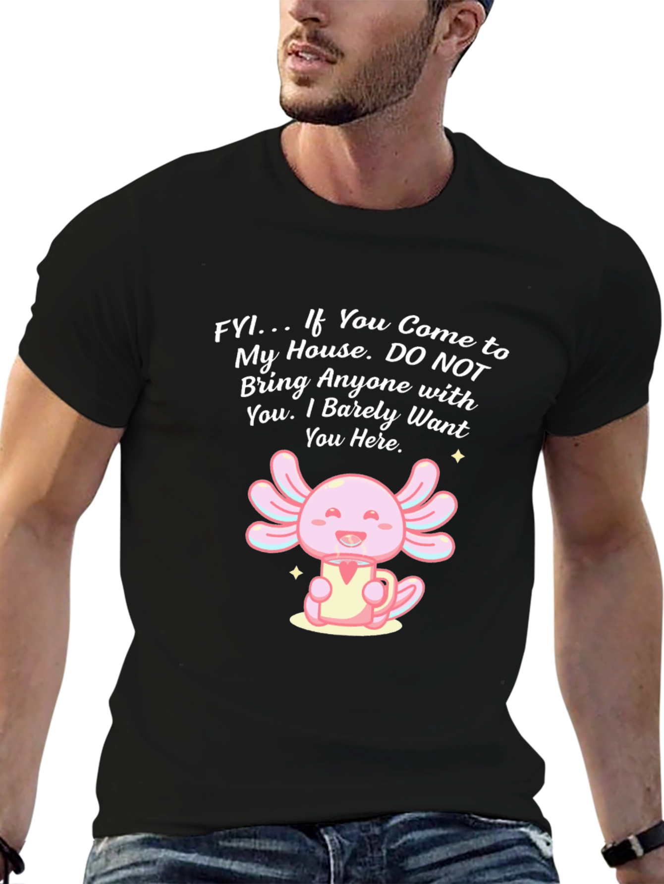 Axolotl Funny Introvert T-Shirt
