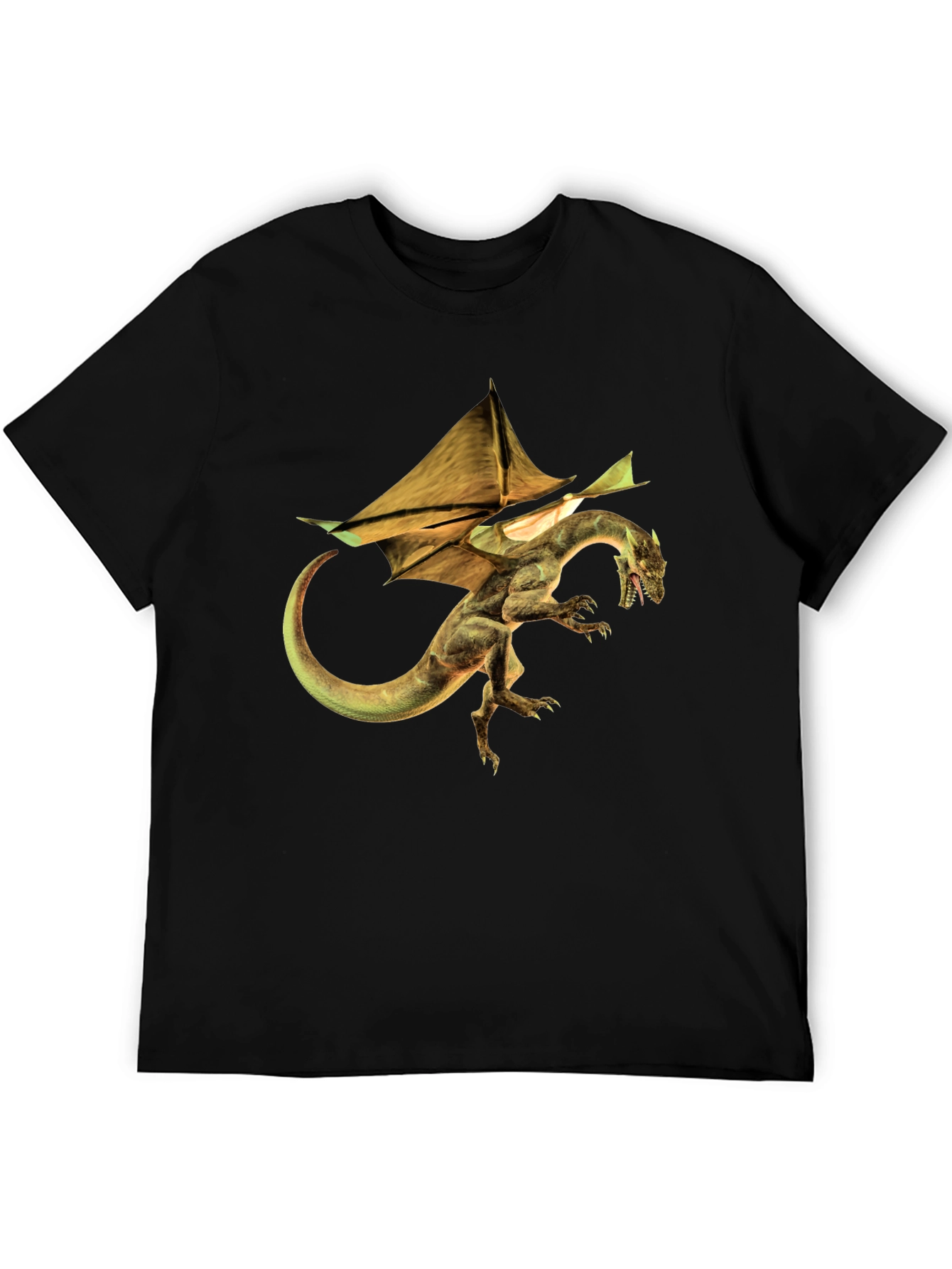 Dragon Graphic Tee - Mens Black T-Shirt
