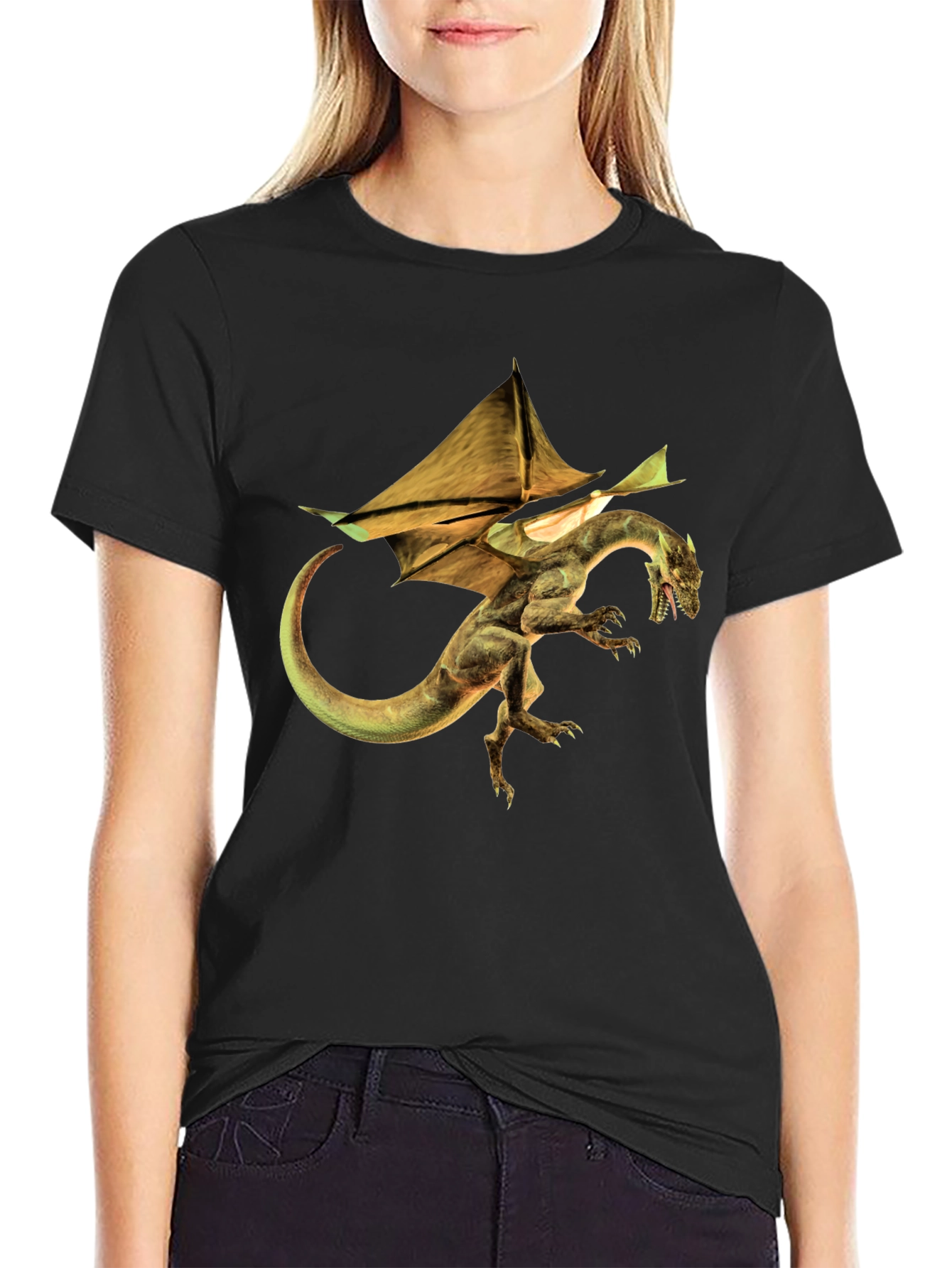 Dragon Graphic Tee - Mens Black T-Shirt