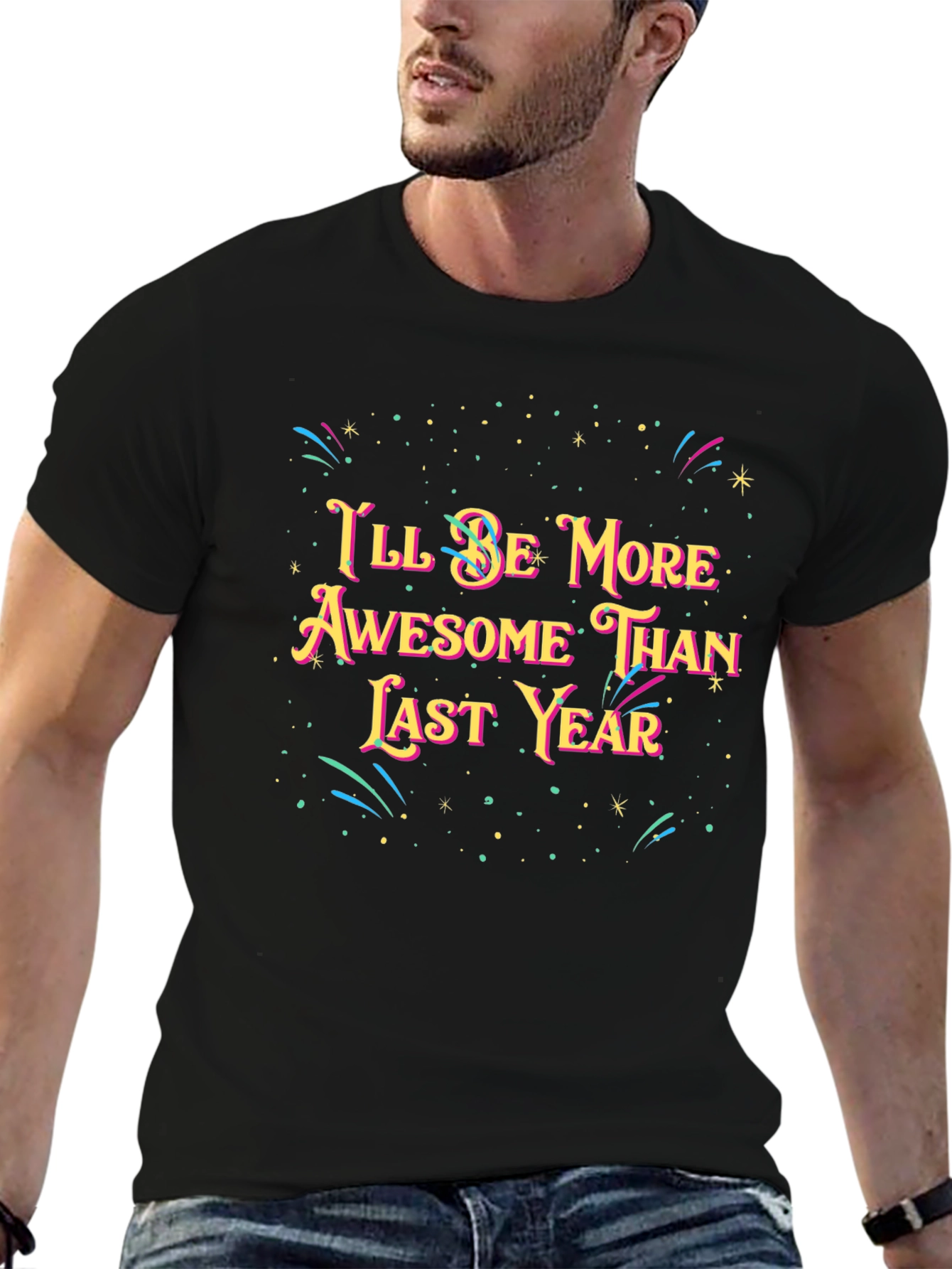 Awesome Than Last Year Black T-Shirt